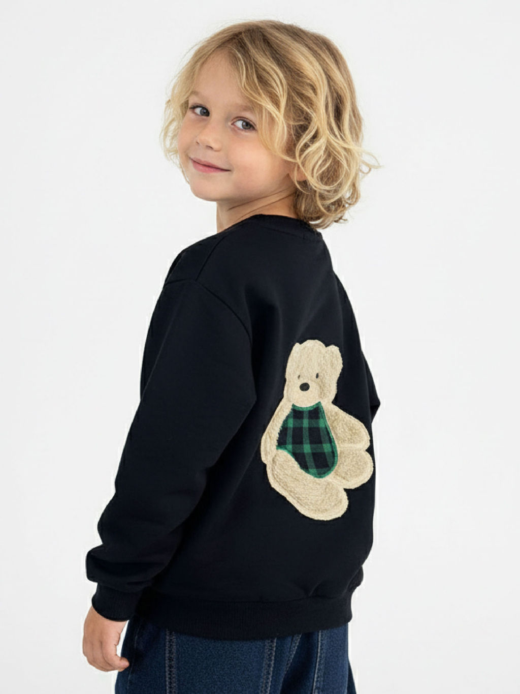 Свитшот с аппликацией 22-0533 черный|красный - Mini maxi фото 11