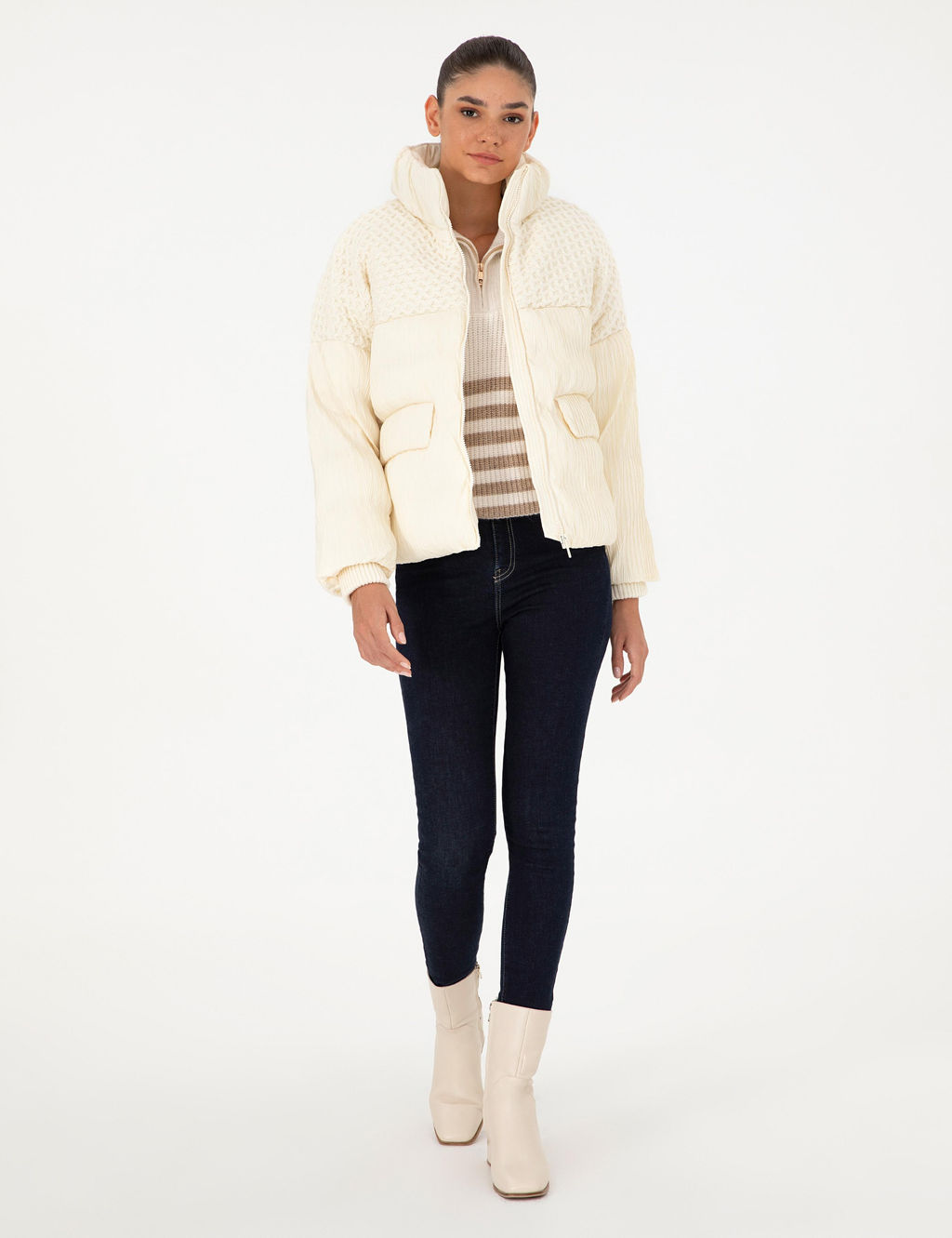 Ekru Comfort Fit Mont