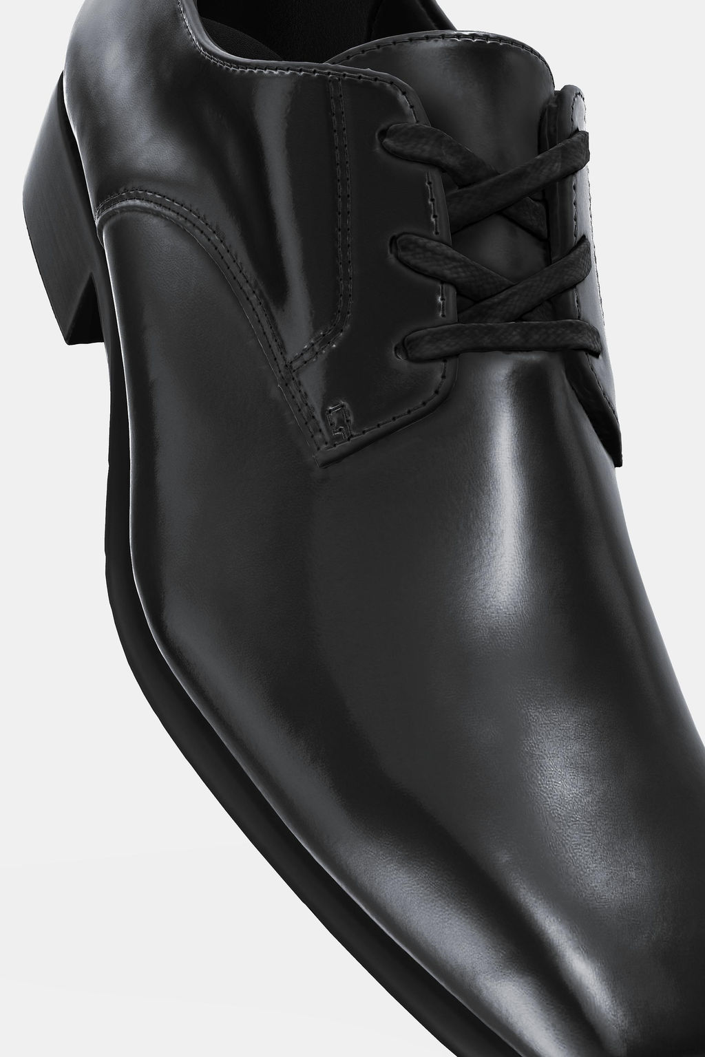 LEATHER LACE-UP DERBY SHOES - Zara фото 6