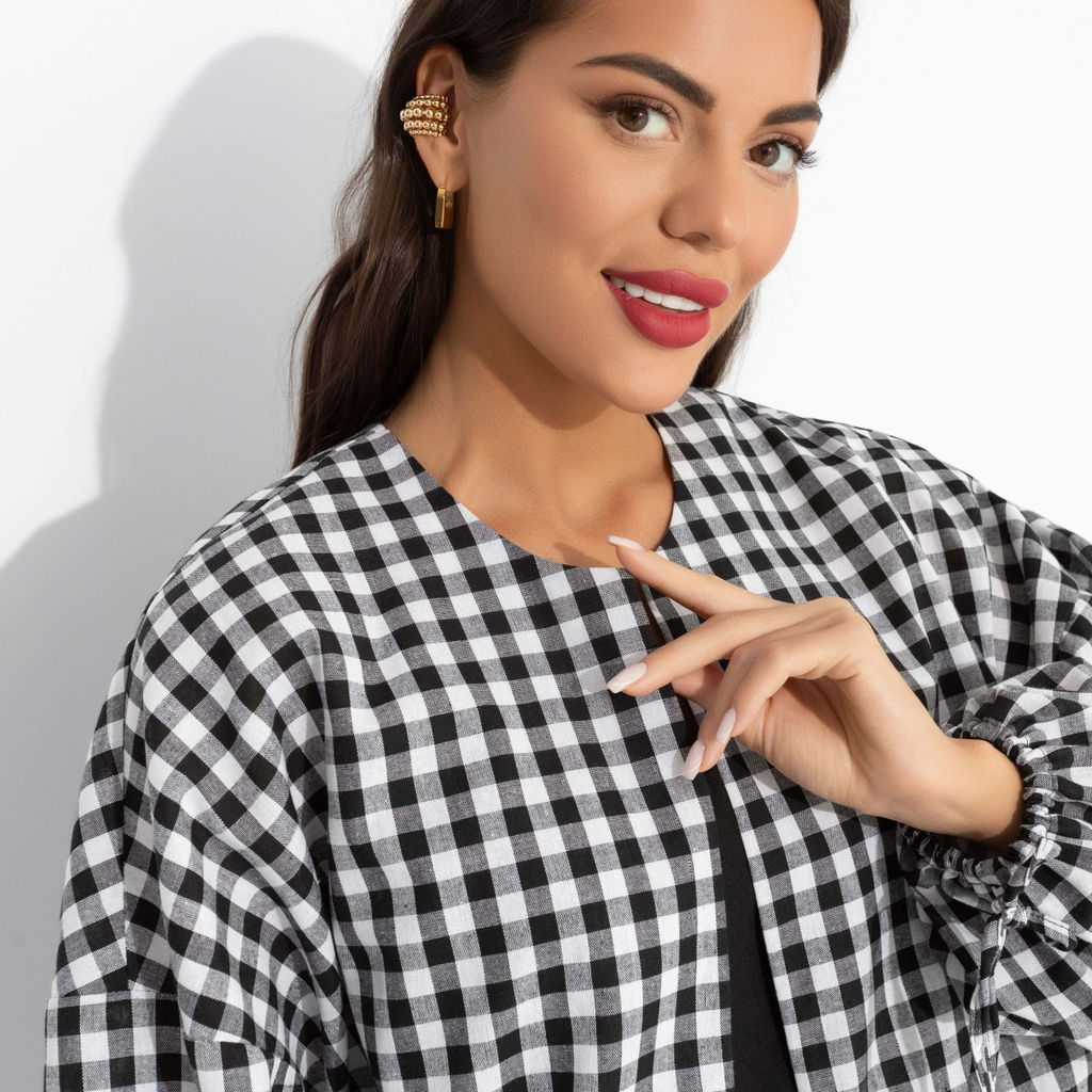 Брючный комплект‑тройка Приручённый шик (3 в 1 черно-белый) - Charutti фото 9