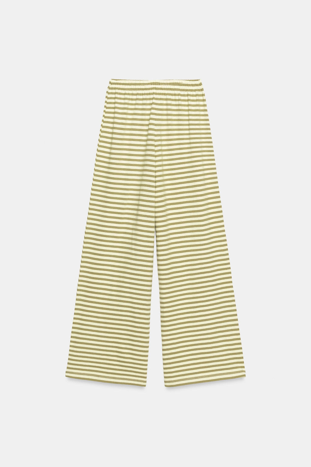 PANTAL?N RAYAS ALGOD?N Y LINO / Beige / Tostado - Zara фото 6