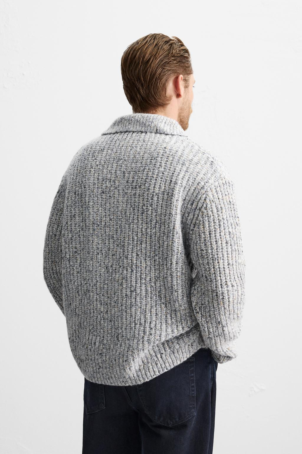 TEXTURED KNIT POLO SHIRT - Zara фото 3