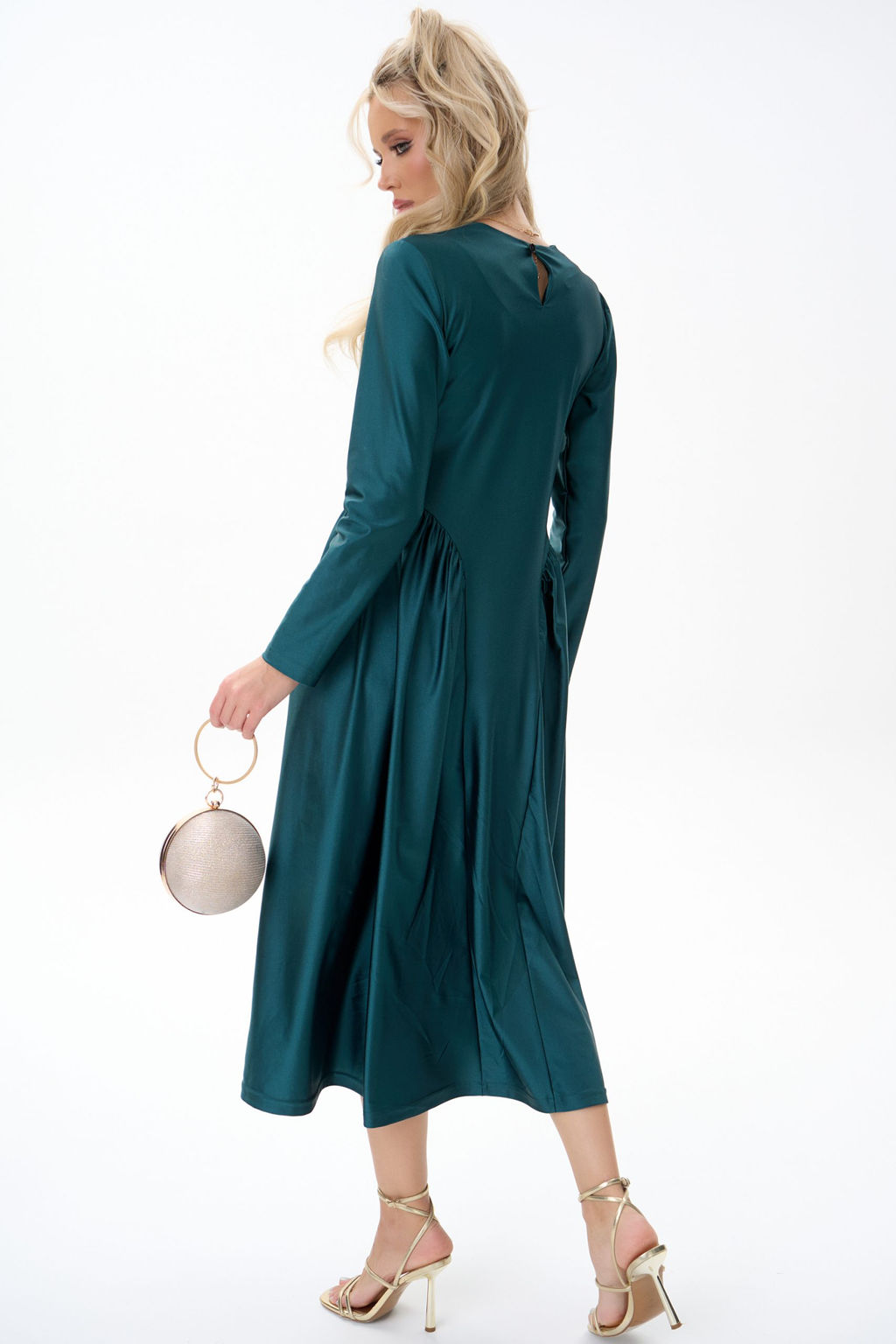Платье Донна (изумрдный) - Эльза фото 20