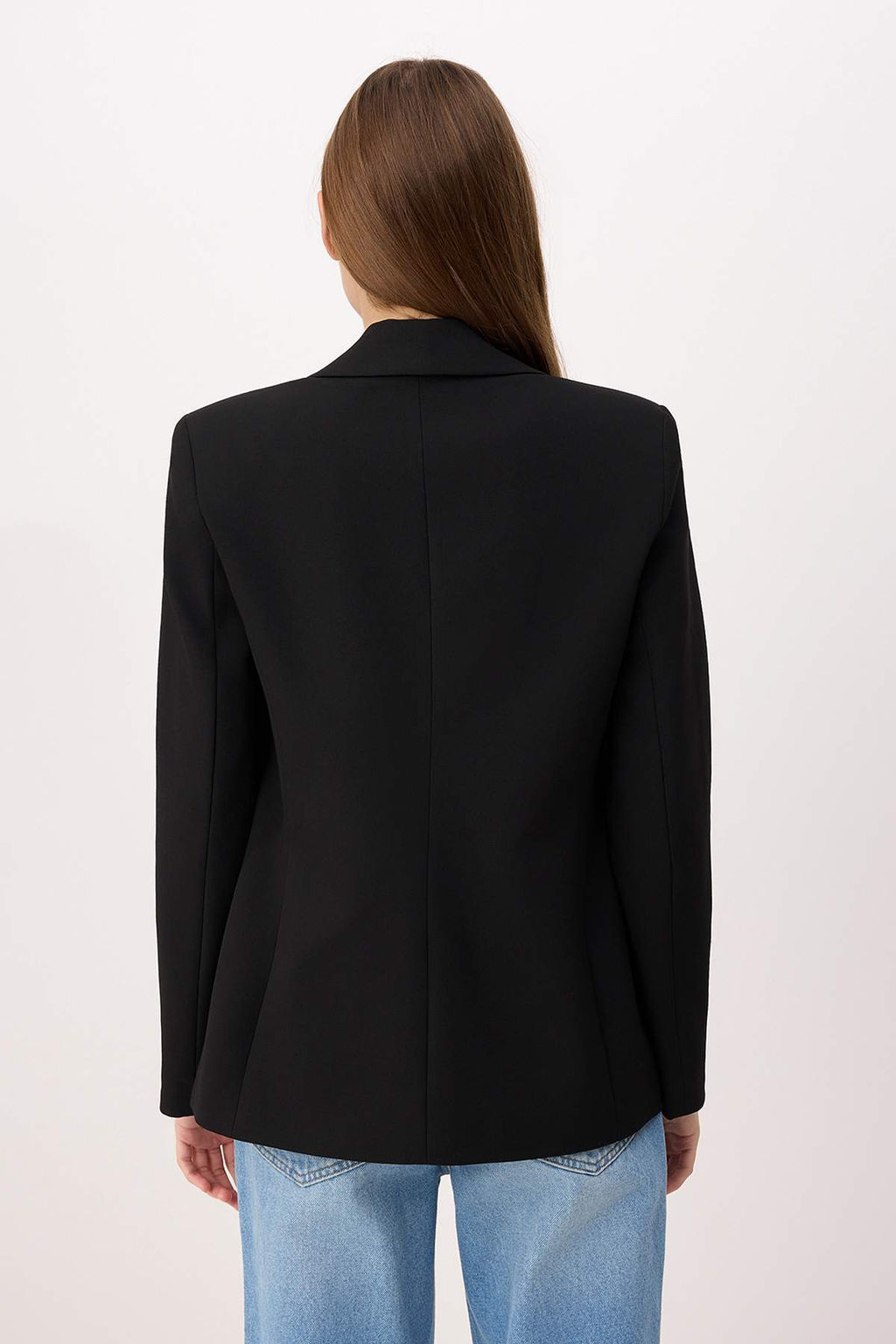Koyu Kahverengi Aksesuar Dugmeli Regular/Normal Kal?p Dokuma Blazer Ceket TWOSS26BC00020 - Trendyolmilla фото 15