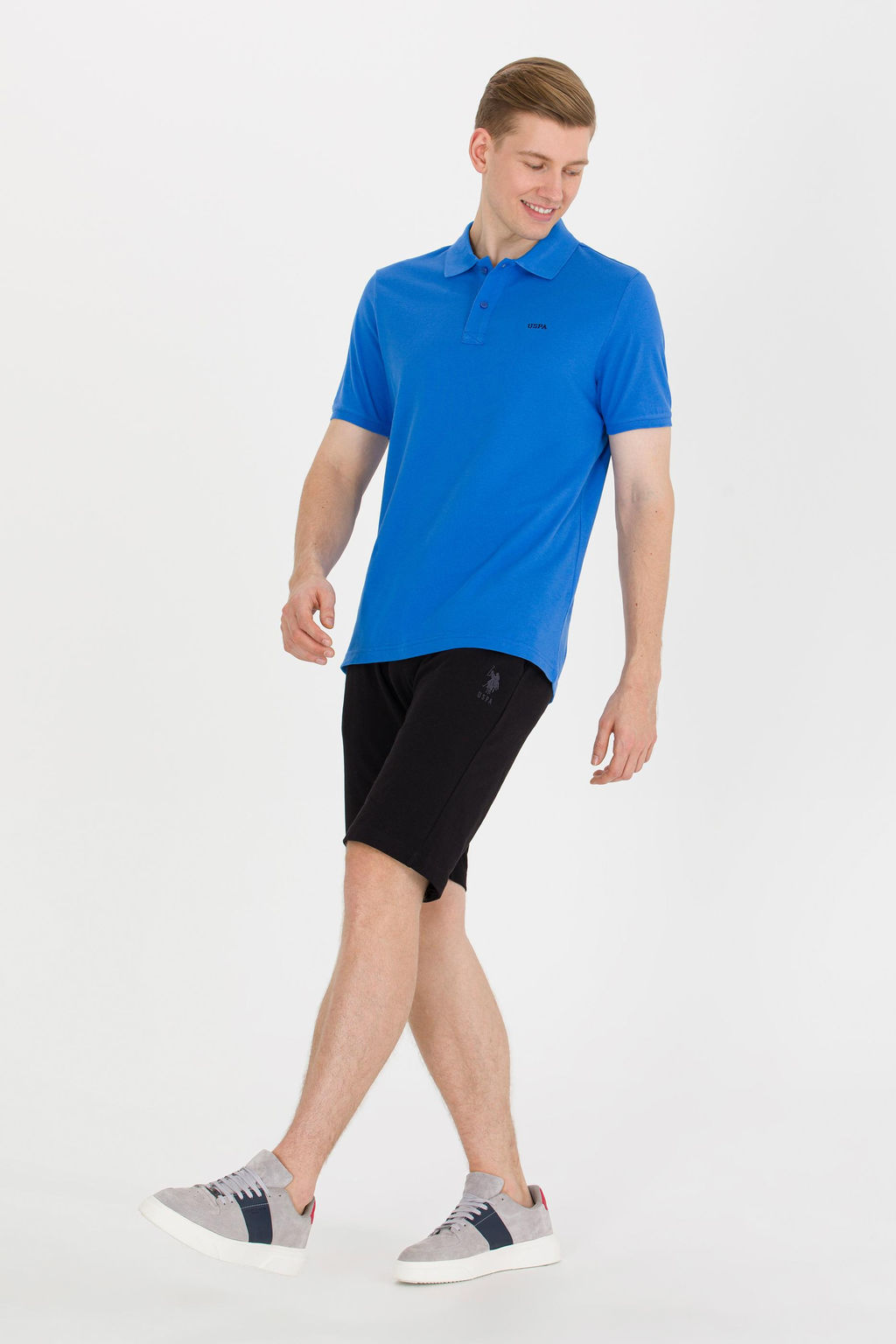 Мужские черные вязаные шорты - U.s. polo assn фото 15