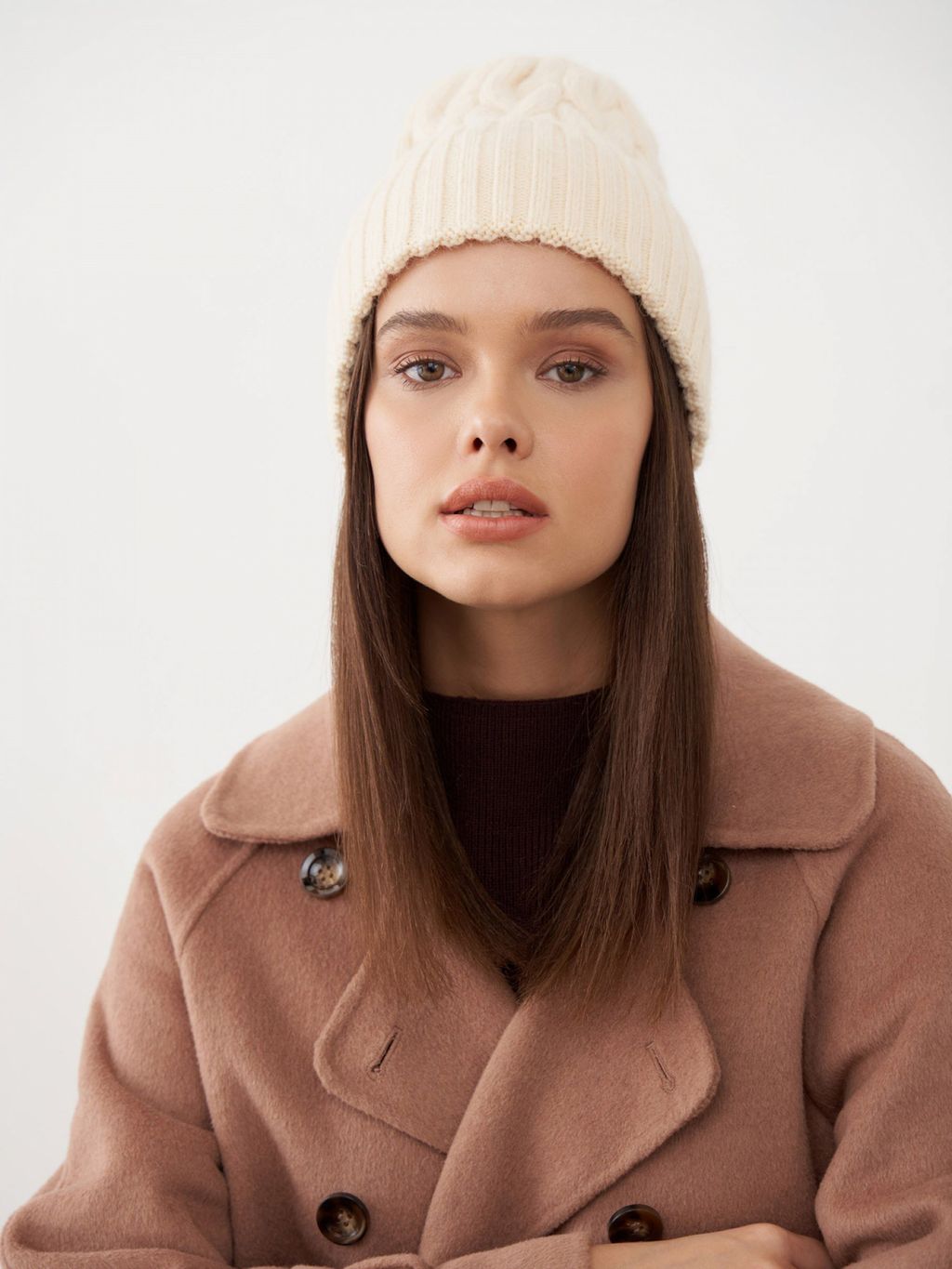 Conso/KH 220315 - light beige Шапка  фото 2