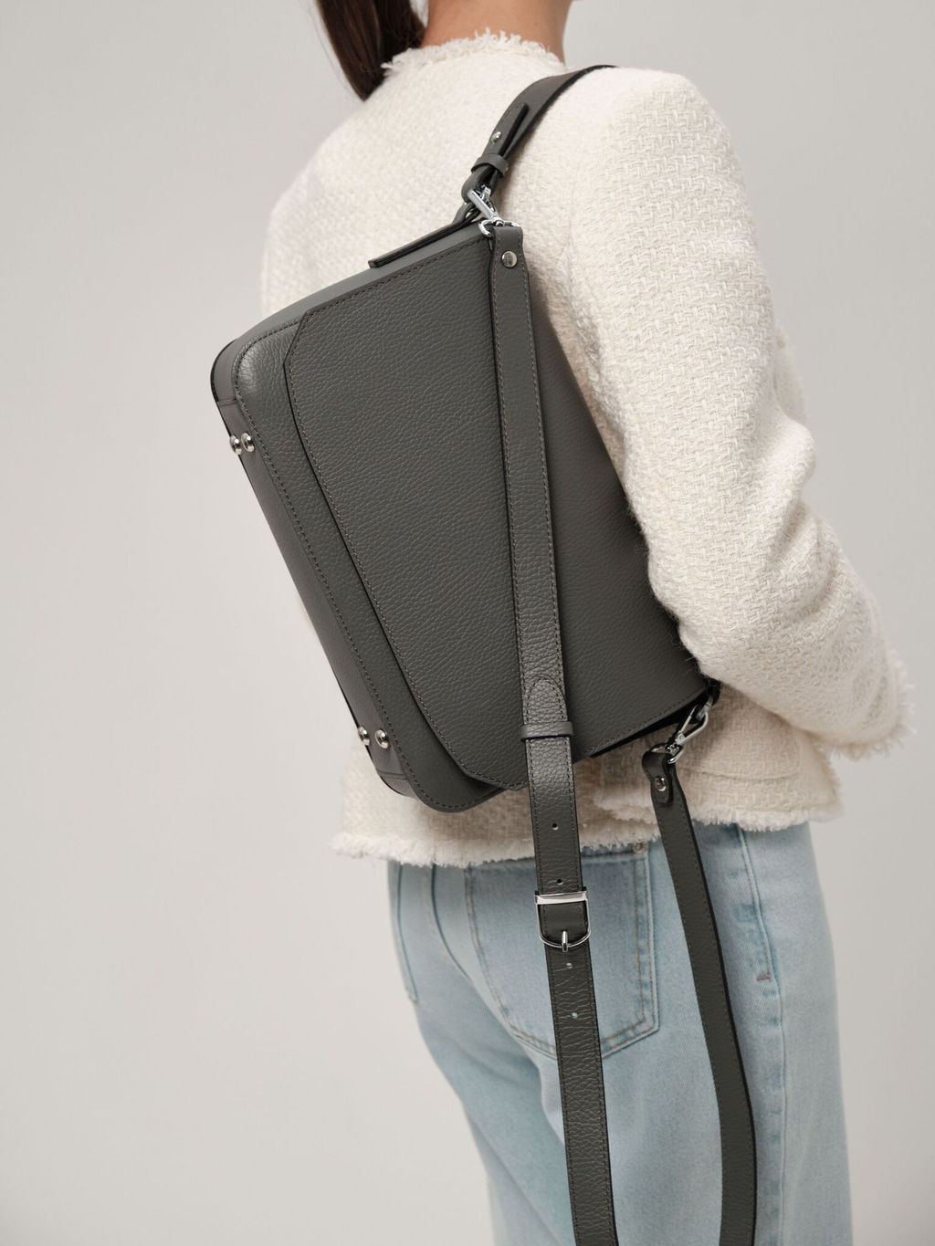 Сумка кожаная Deboro 30512 хромо