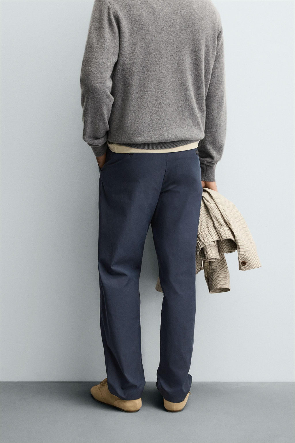 RELAXED FIT PLEATED TROUSERS - Zara фото 3