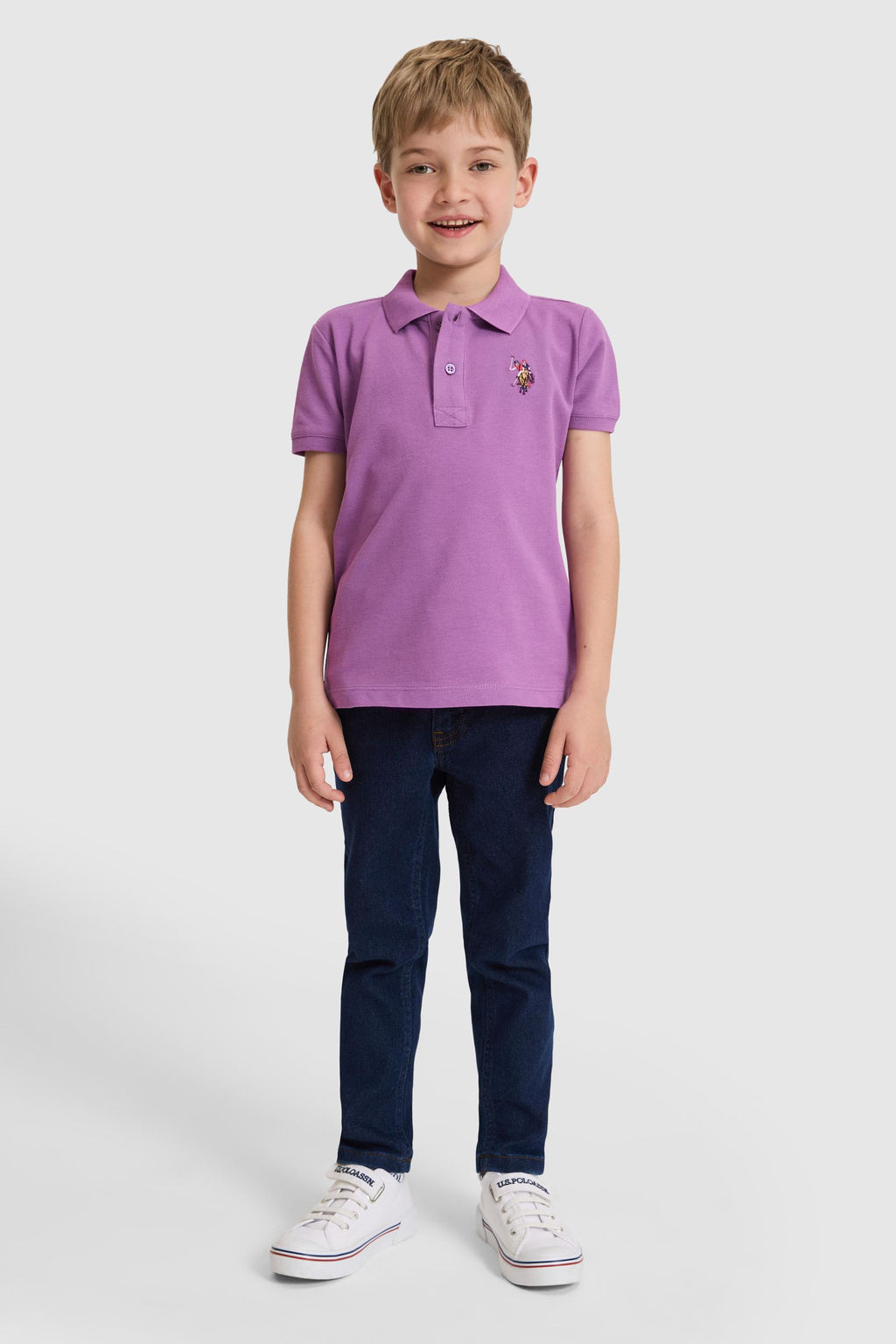 Erkek _ocuk Menek_e Polo Yaka Basic Ti__rt
