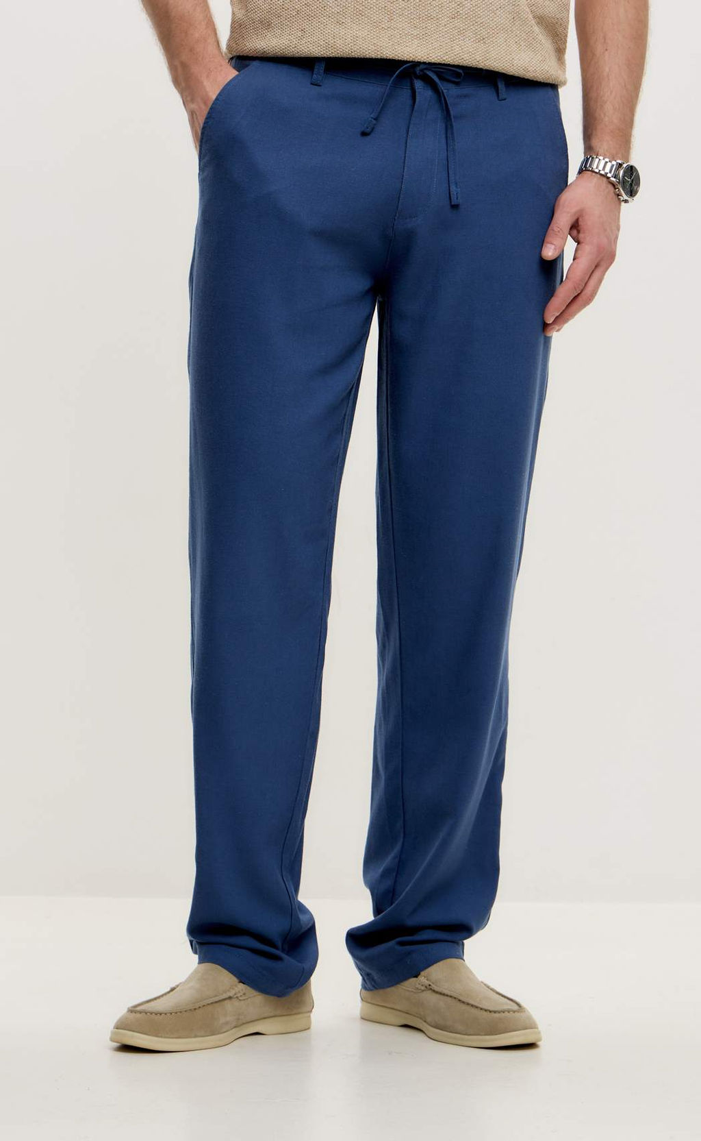 Брюки лен F511-0855 jeans