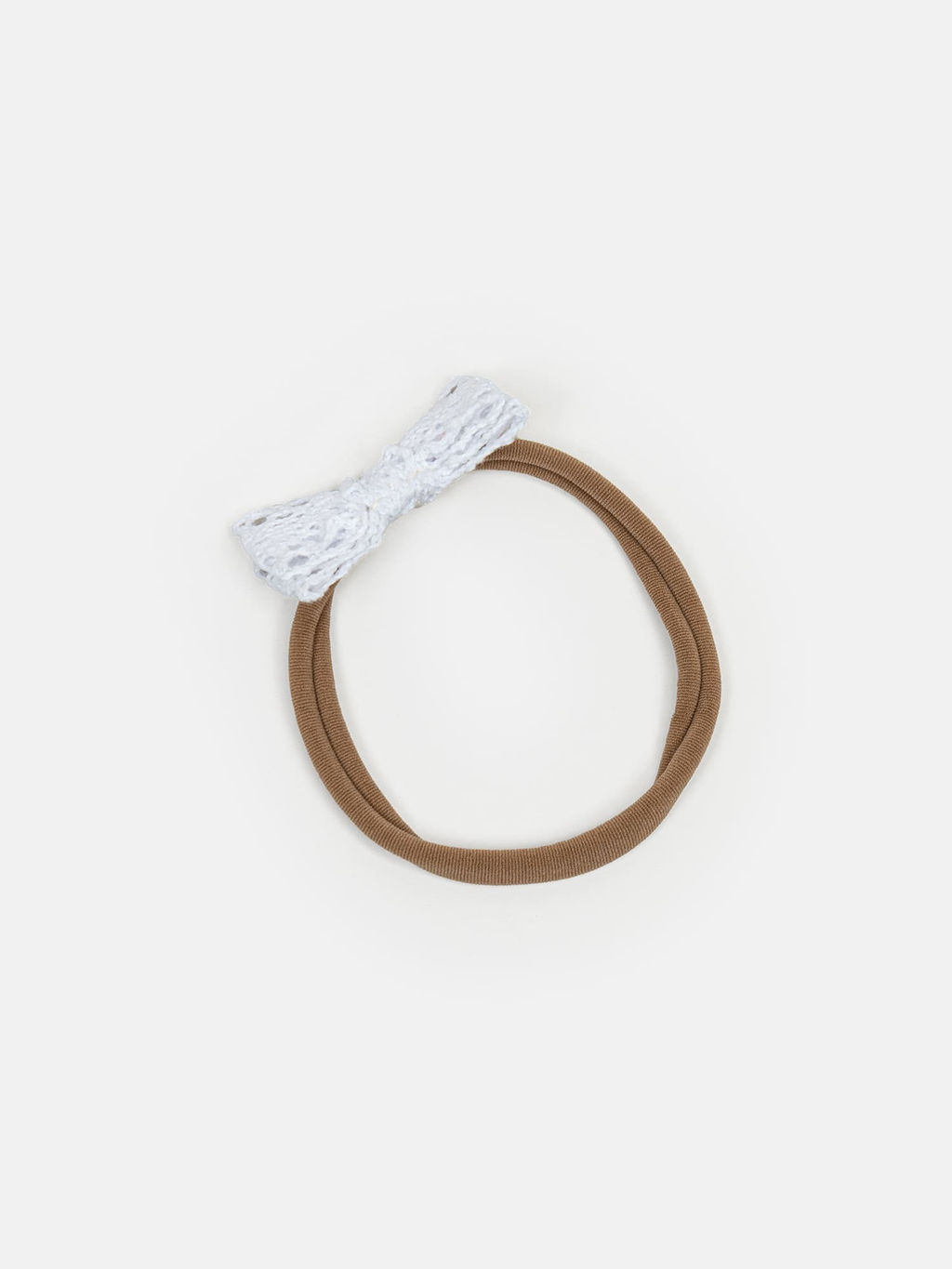 Повязка с ажурным бантиком "Молоко" 0+