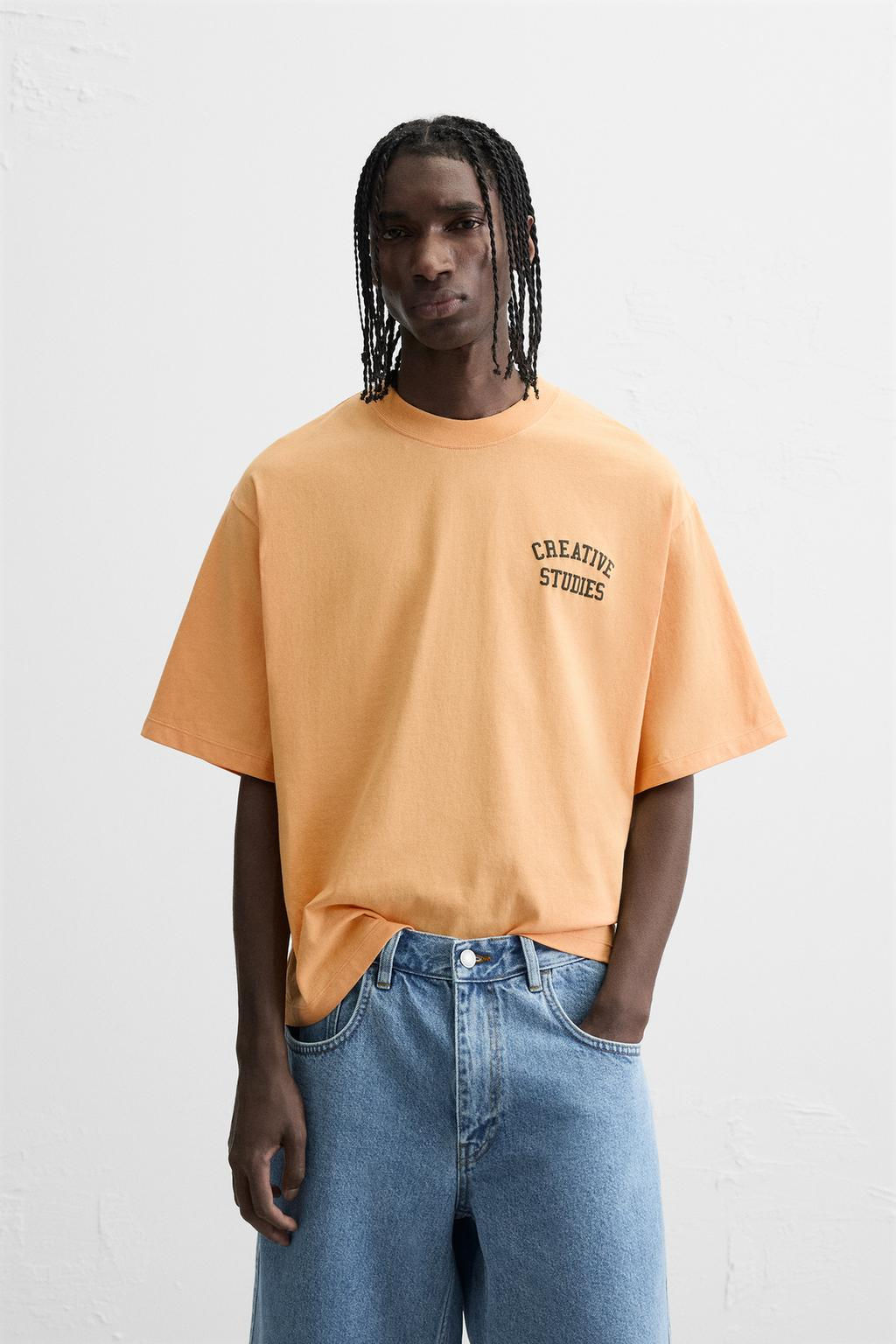 CONTRAST PRINT T-SHIRT - Zara фото 2