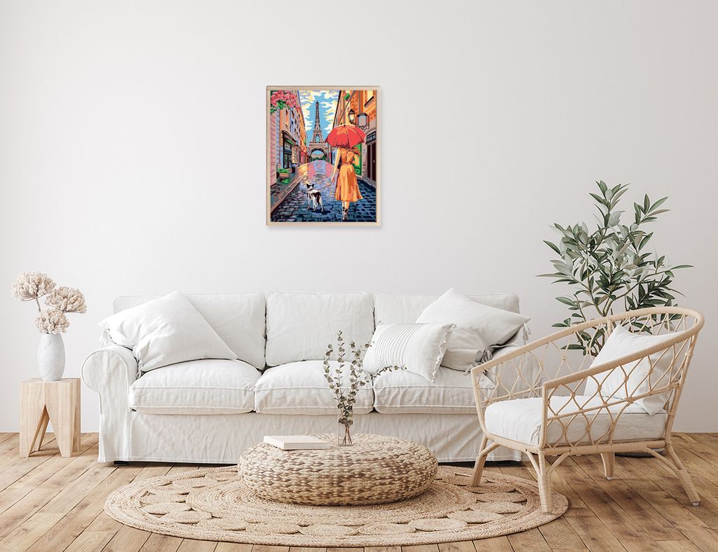 ФРЕЯ PNB/PL-026 Набор для раскрашивания по номерам 50 х 40 см Улочка в Париже фото 6