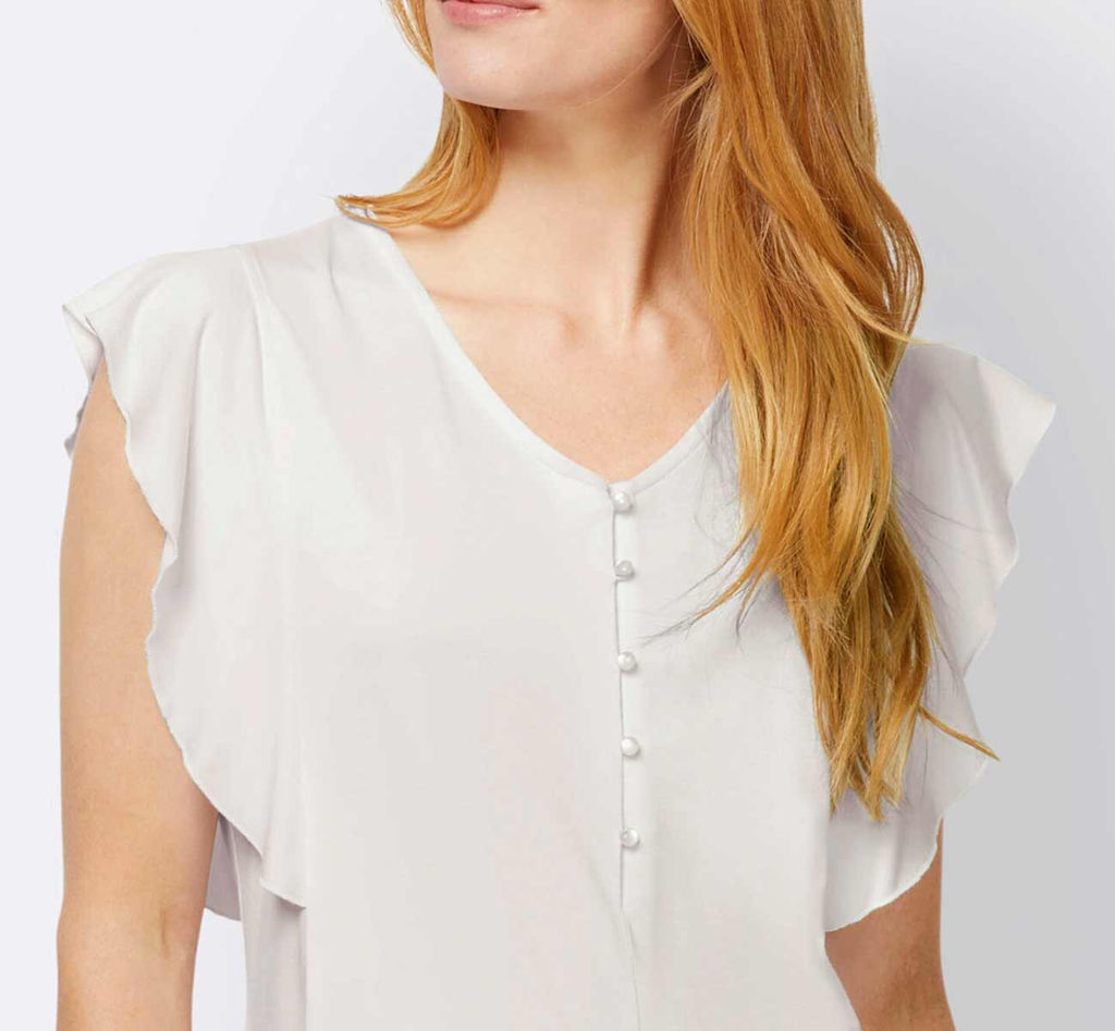Блузка, белая - Linea tesini фото 6