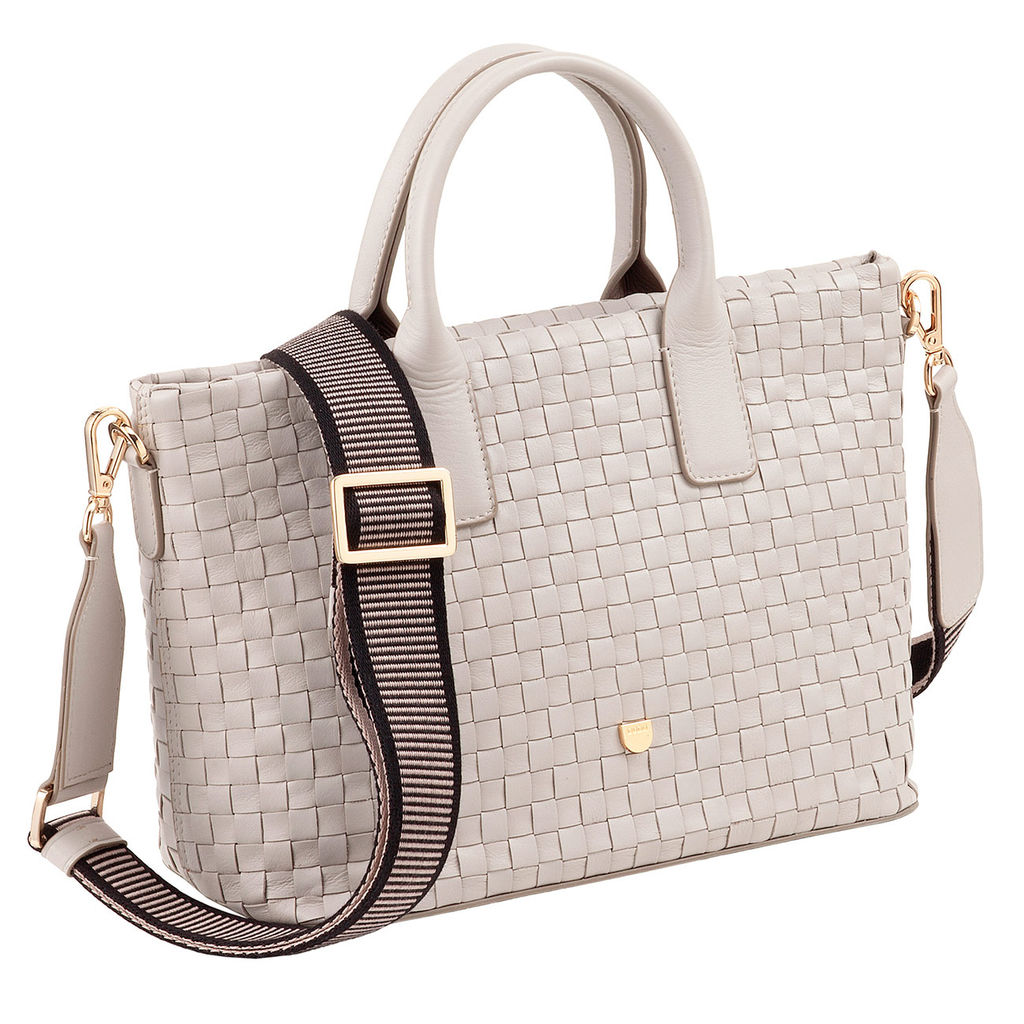 Итальянская женская сумка DuDu Bags серии Jaqueline | жемчужный серый - Dudubags фото 2