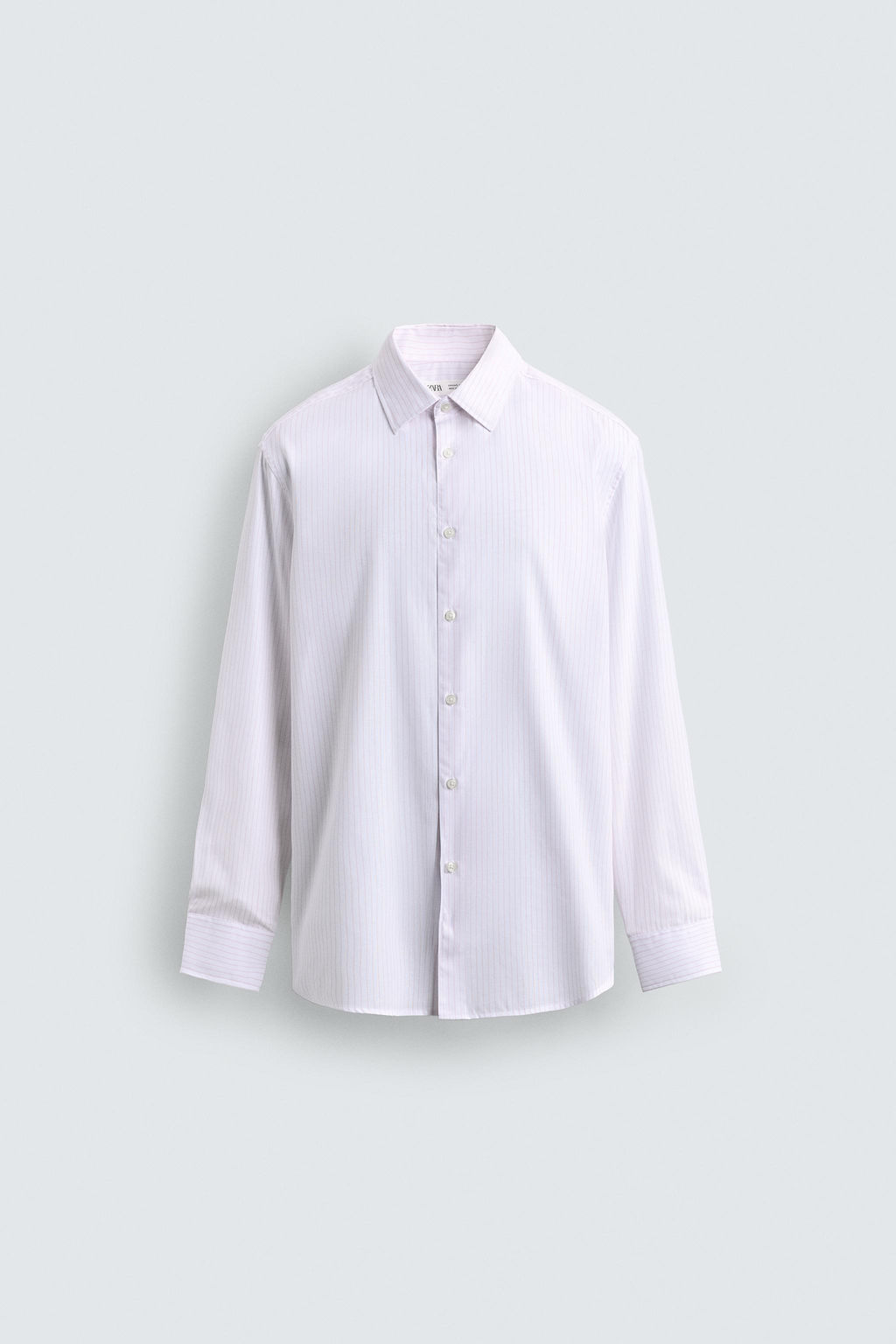 Рубашка CAMISA ESTRUCTURA EASY CARE бело-розовая