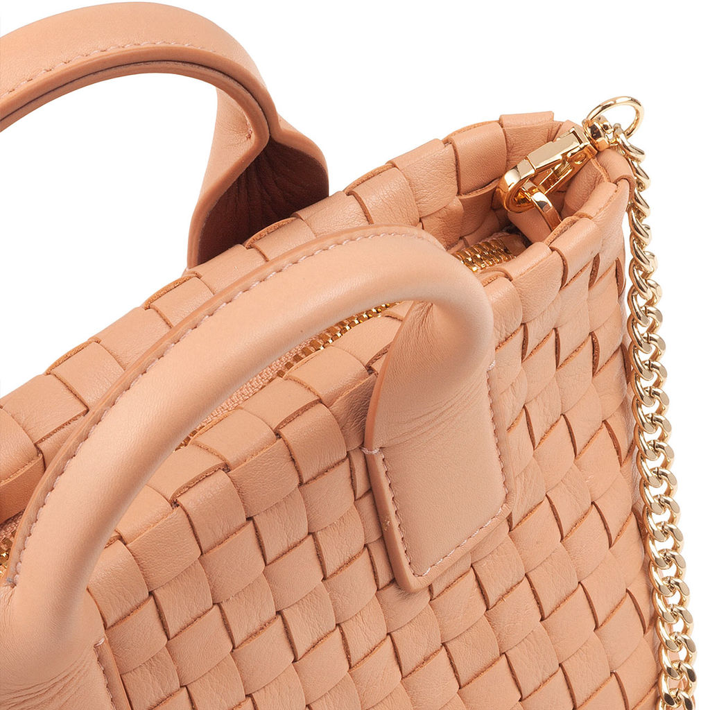 Итальянская миниатюрная женская сумочка DuDu Bags серии Ibiza | пудровый - Dudubags фото 5