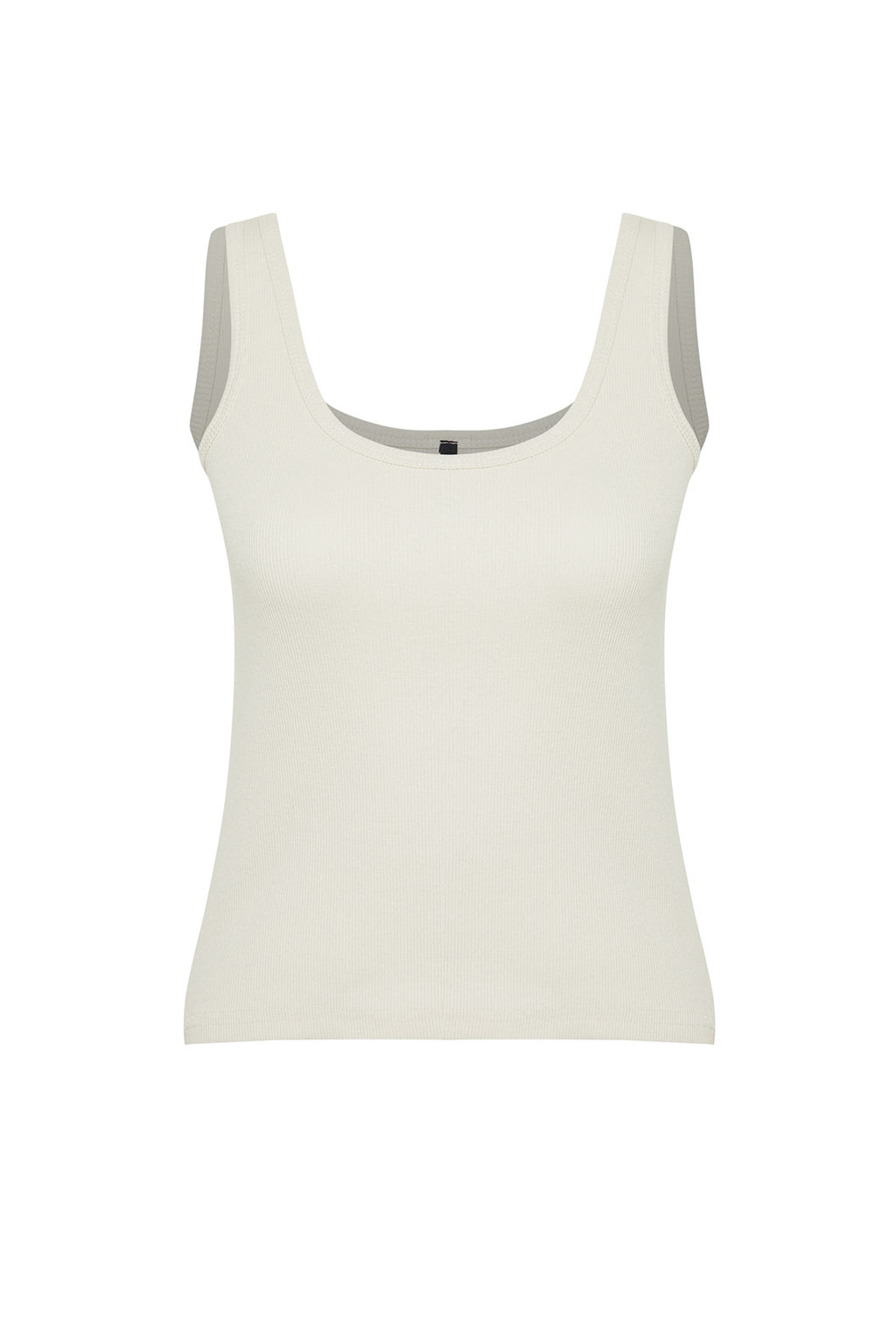 Tas Fitted/Vucuda Oturan Havuz Yaka Fitilli Esnek Orme Atlet TWOSS22AL0042