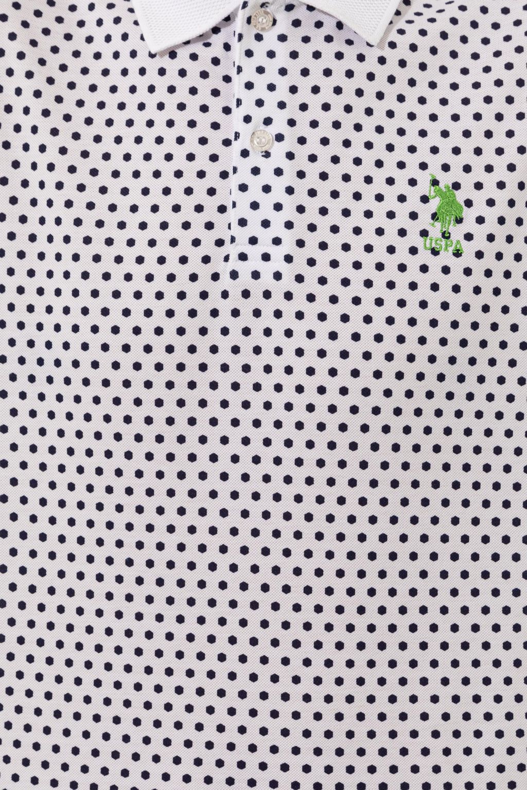 U. S. Polo Assn Мужская темно-синяя футболка с воротником-поло - U.s. polo assn фото 6