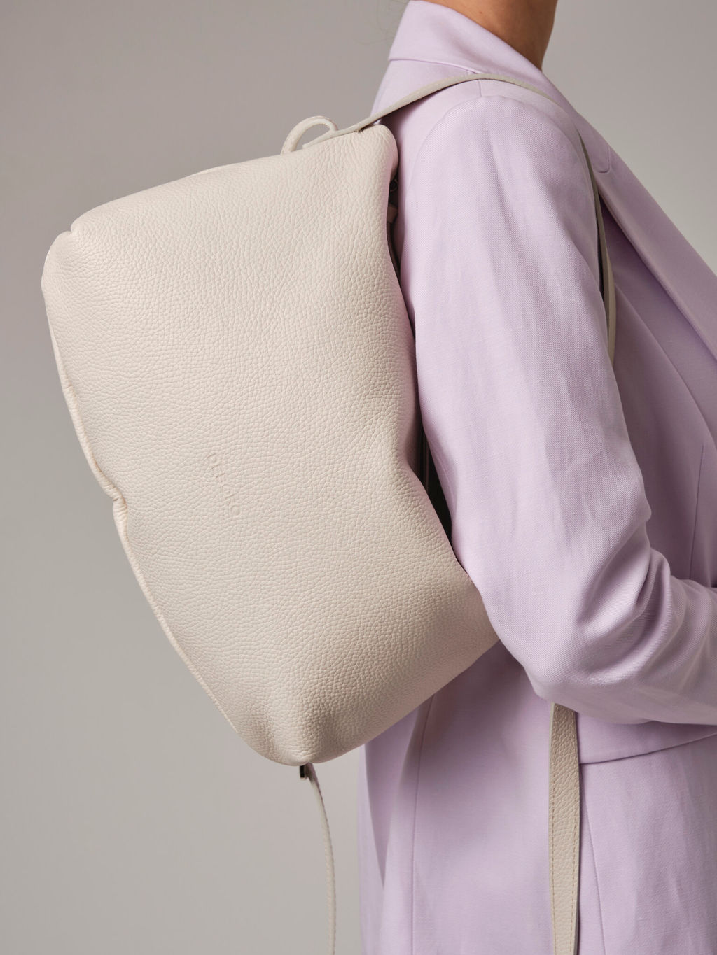 Кожаная сумка Deboro 30963 светлый крем