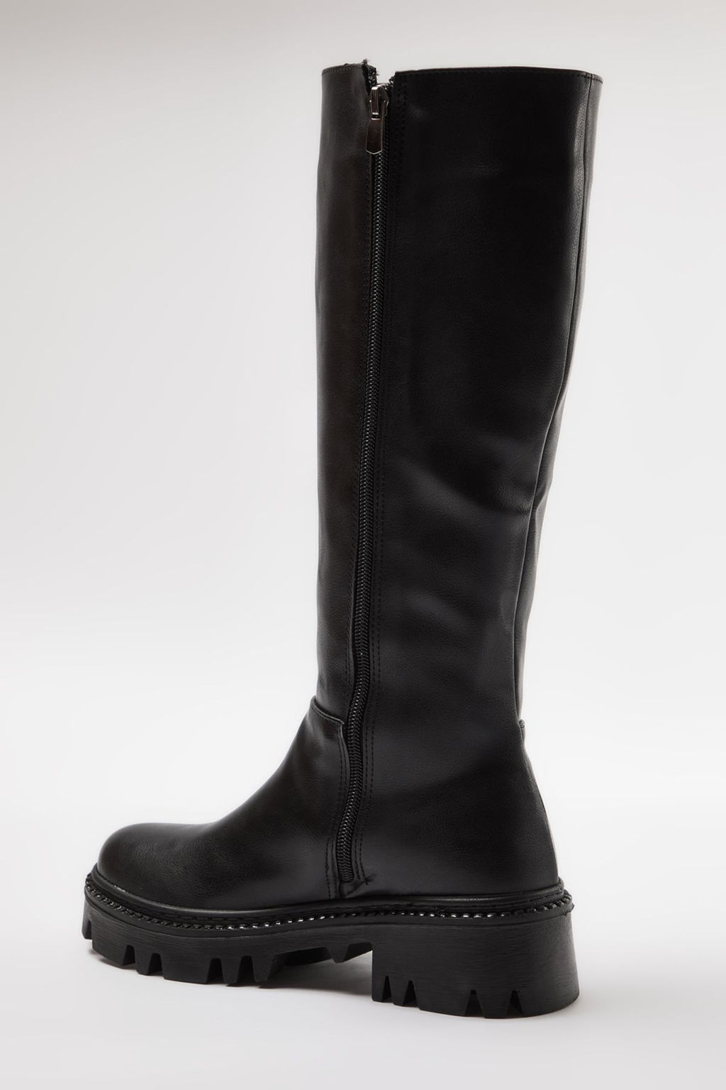 Trendyolmilla Shoes Koyu Kahverengi Kal?n Tabanl? Fermuarl? Kad?n Cizme TAKAW25CZ00005  фото 10