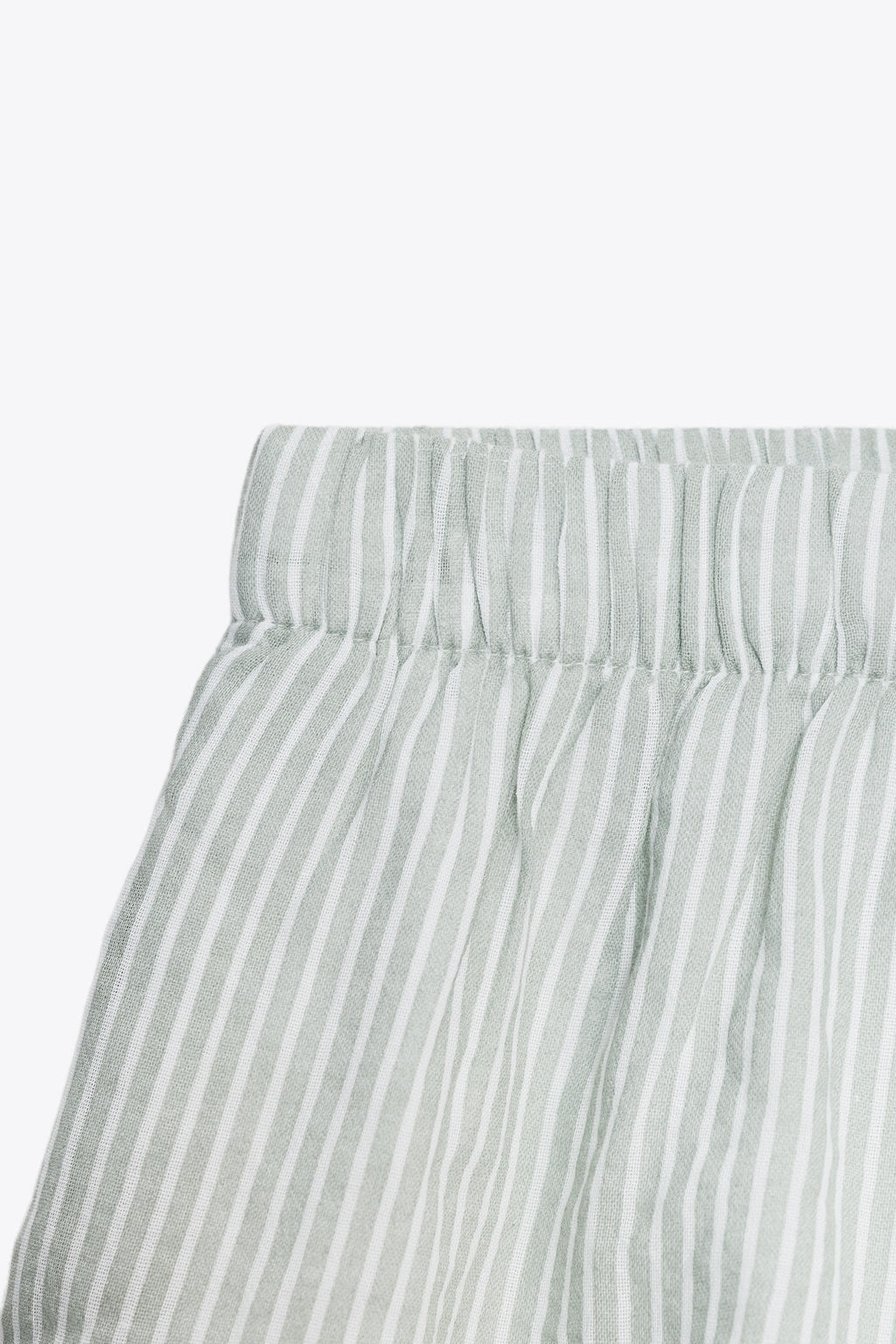 STRIPED GAUZE PYJAMA SHORTS - Zara фото 8
