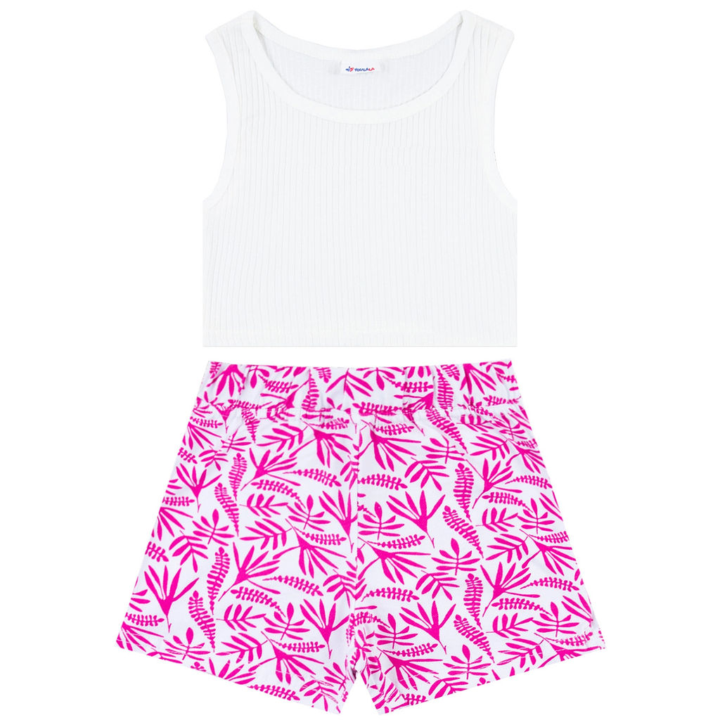 Комплект топ лапша, шорты пике 7041900101 - Youlala фото 3