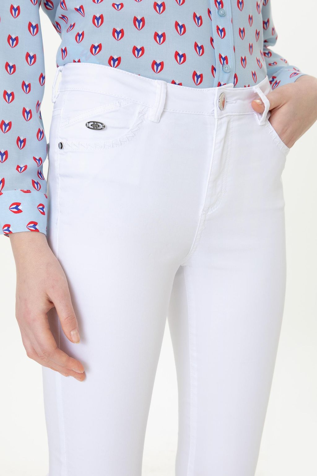 U. S. Polo Assn Женские белые брюки - U.s. polo assn фото 4