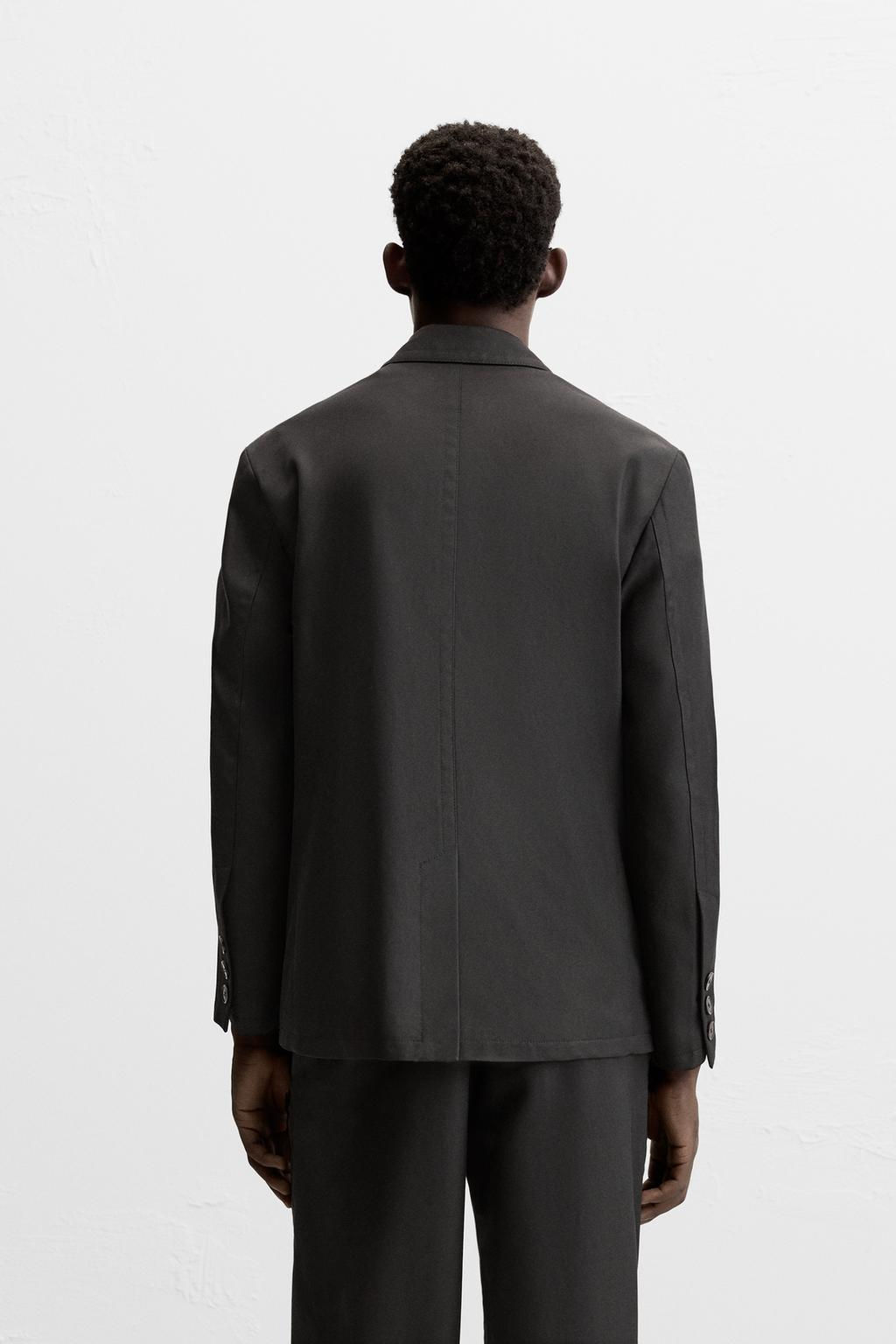 DOUBLE-BREASTED SUIT BLAZER - Zara фото 3