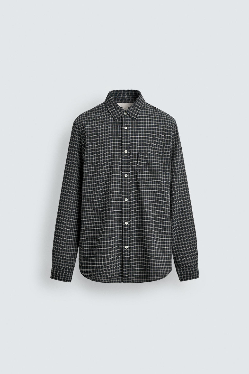 ORIGINS CHECK SHIRT WITH WOOL - Zara фото 7