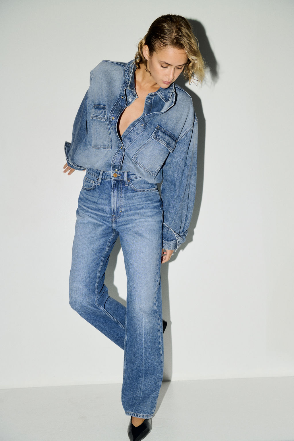 Straight High Jeans - H&m фото 6