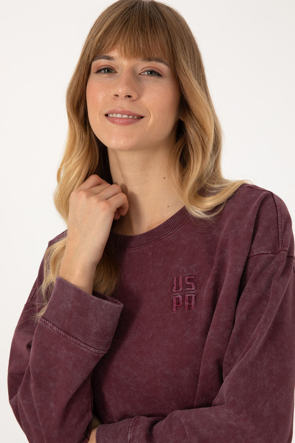 Kad_n Bordo Sweatshirt - U.s. polo assn фото 2
