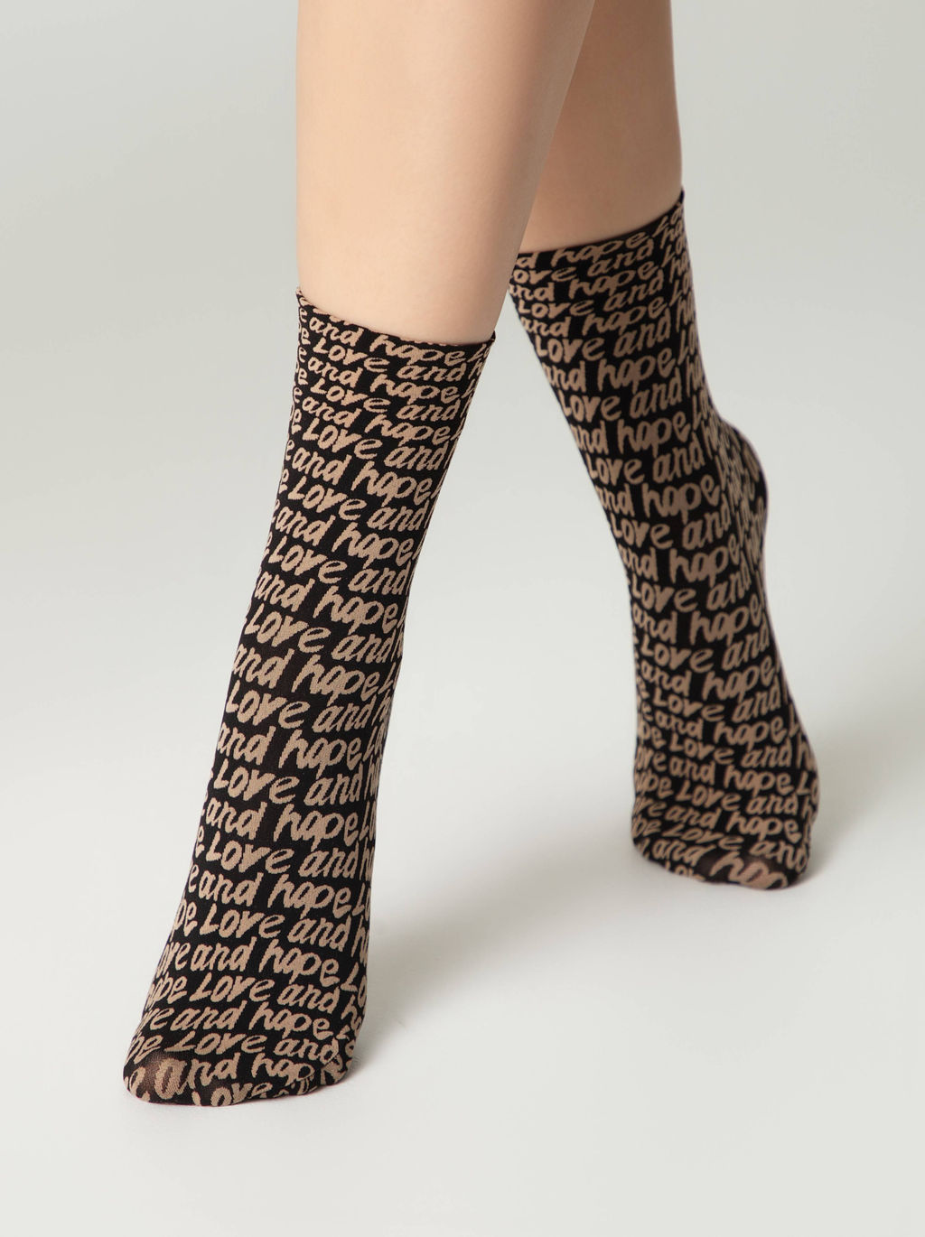 Цена за 2 пары. Носки фантазийные CONTE FANTASY Плотные носки с вывязанным рисунком Love - Conte elegant фото 2