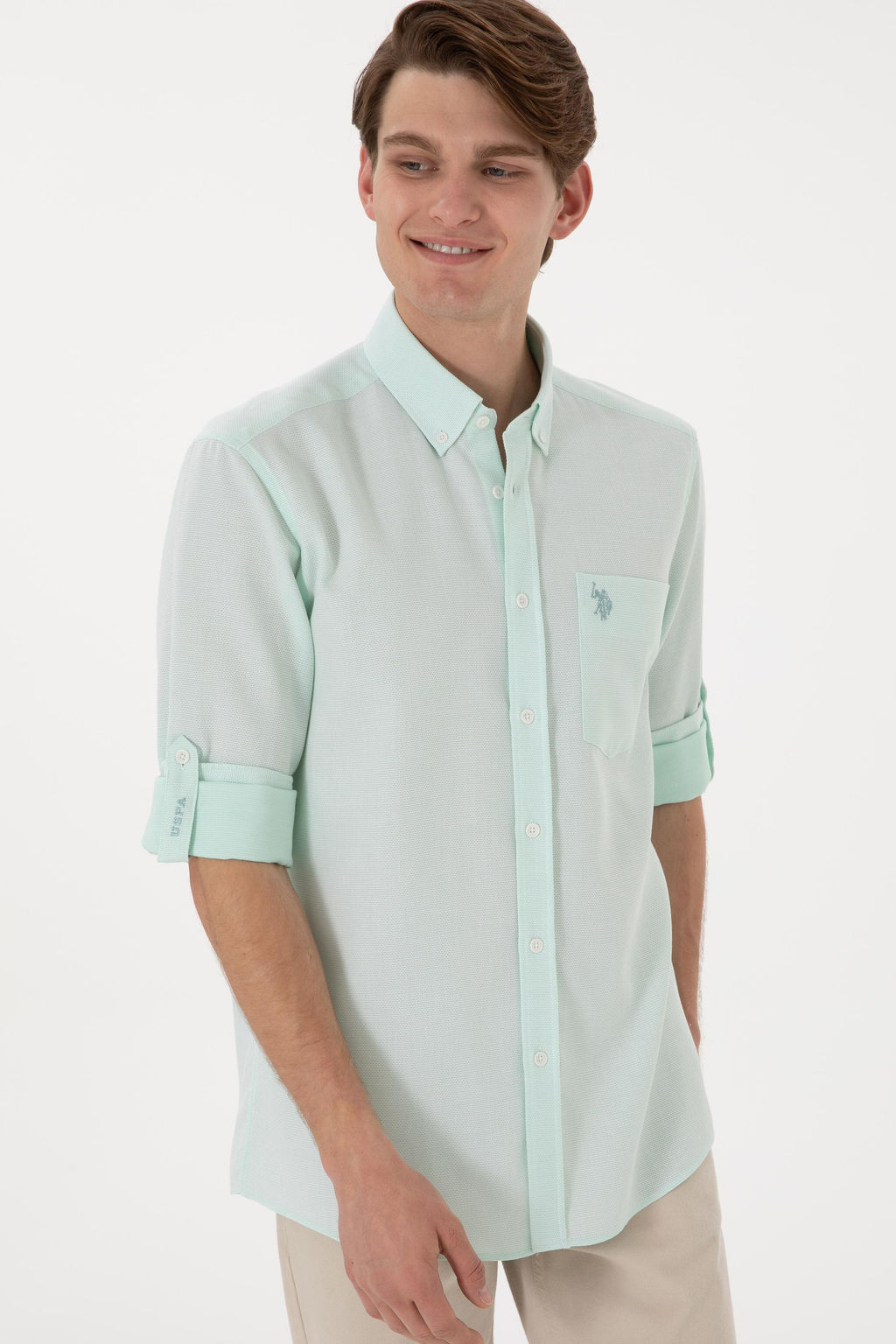 Erkek Mint Uzun Kollu G_mlek Sepette S_rpriz _ndirim - U.s. polo assn фото 3