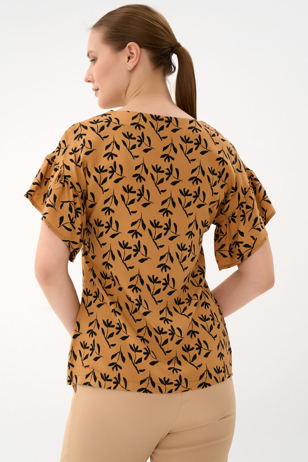 Блузка Кимоно (карамель)