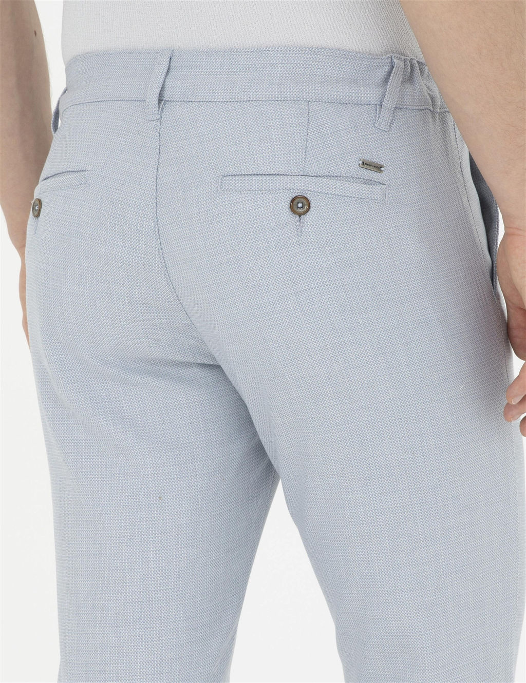 A__k Mavi Slim Fit Kanvas Pantolon - Pierre cardin фото 7