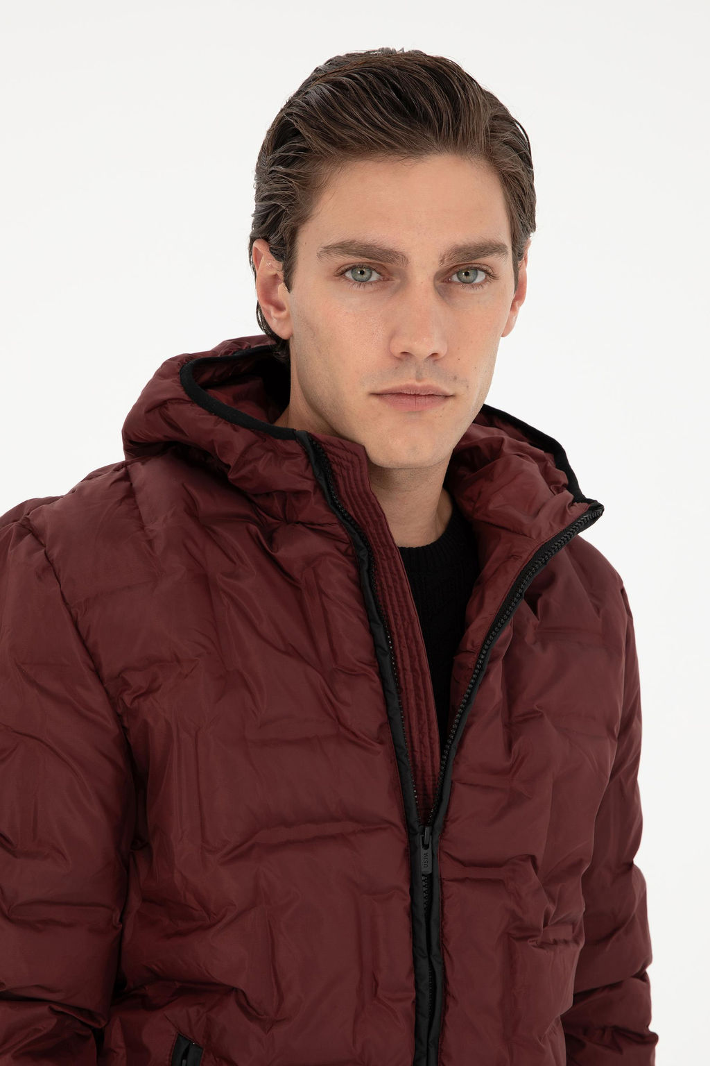 Мужское бордово-красное пальто Неожиданная скидка в корзине - U.s. polo assn фото 2