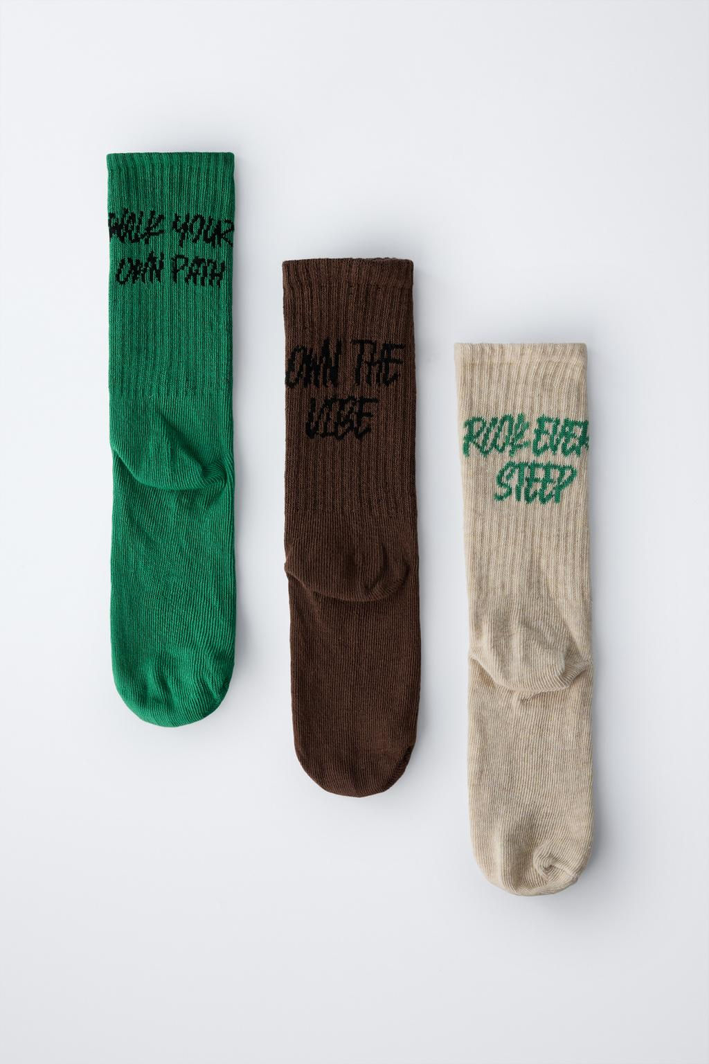 3-PACK OF GRAFFITI SOCKS - Zara фото 4