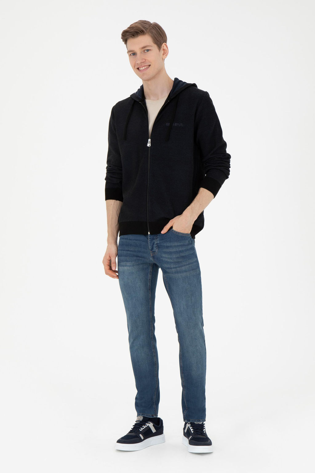 Кардиган мужской U. S. Polo Assn темно-синий из акрила - U.s. polo assn фото 11