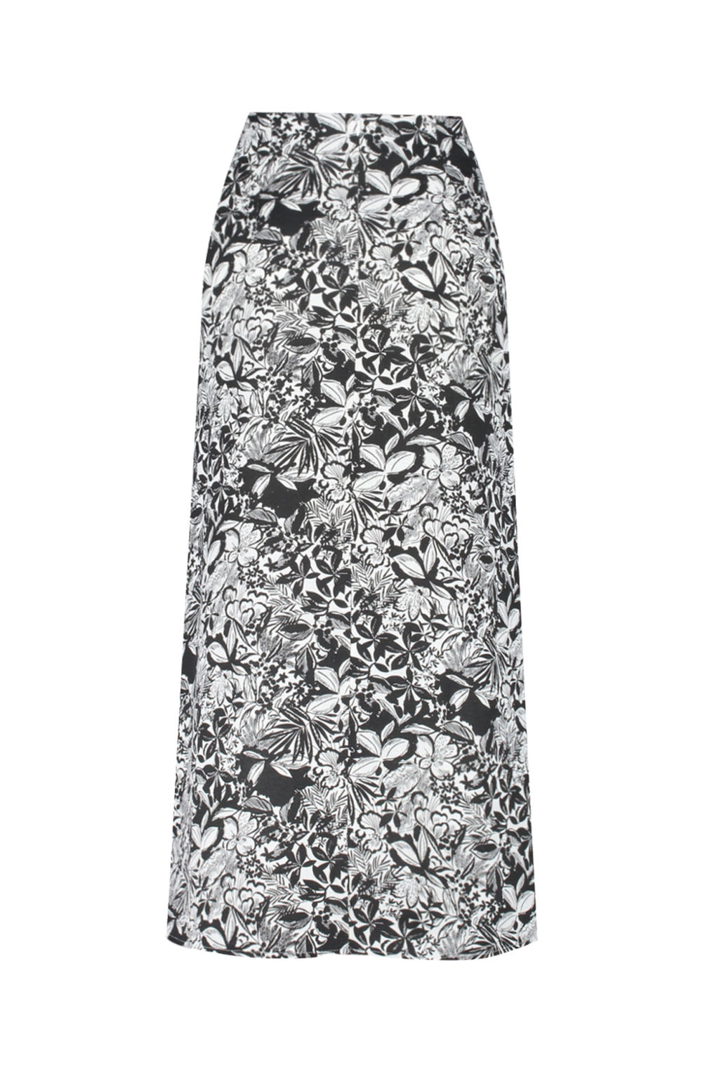 Siyah Desenli Onden Y?rtmac Detayl? Midi Boy Dokuma Keten Gorunumlu Etek TWOSS24ET00104 - Trendyolmilla фото 9