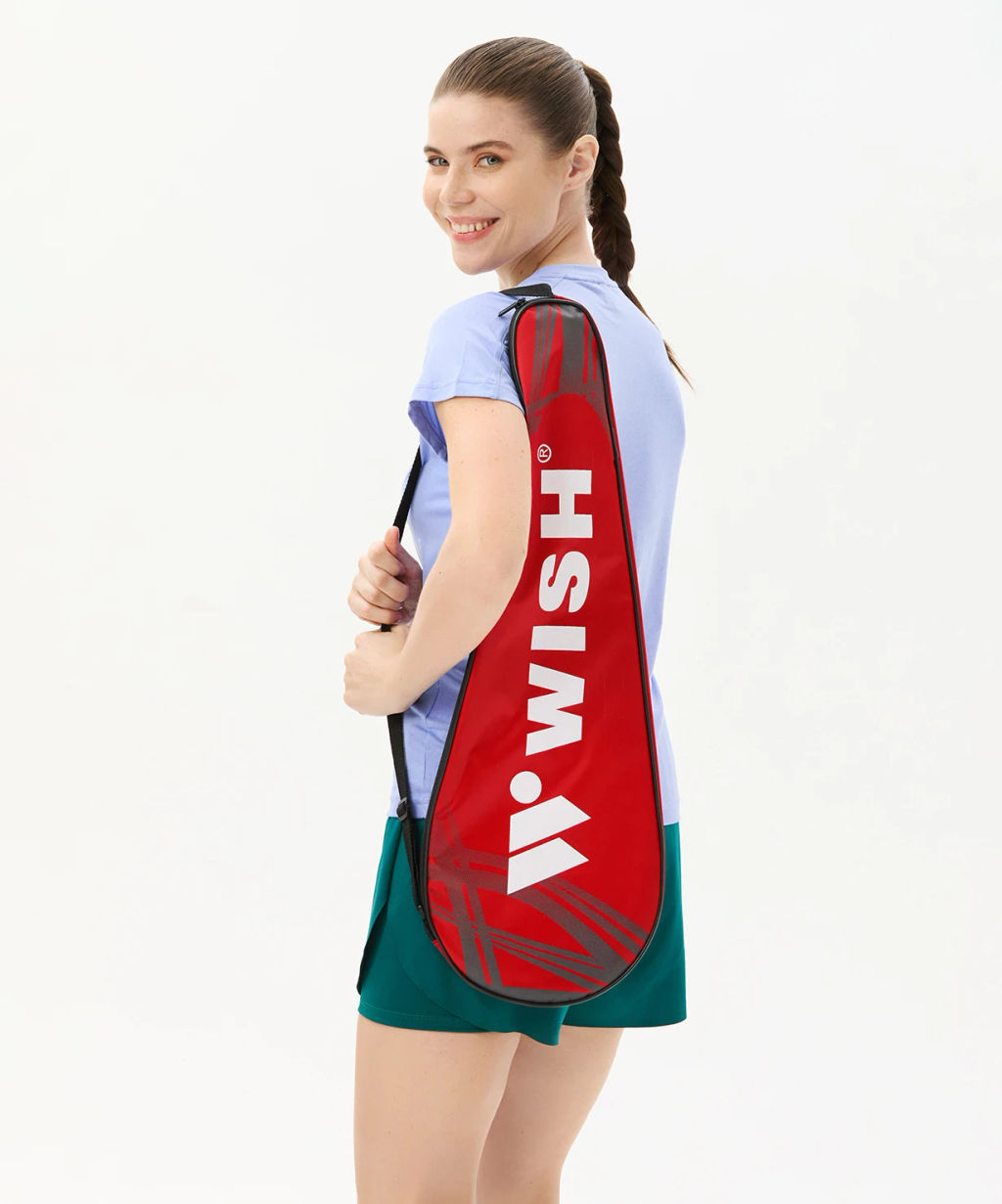 Ракетка для бадминтона WISH Carbon Pro 98, серый/зеленый