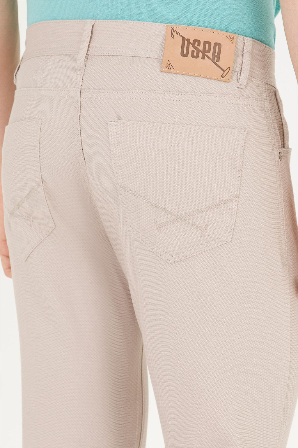 Мужские брюки из парусины с каменным узором - U.s. polo assn фото 7
