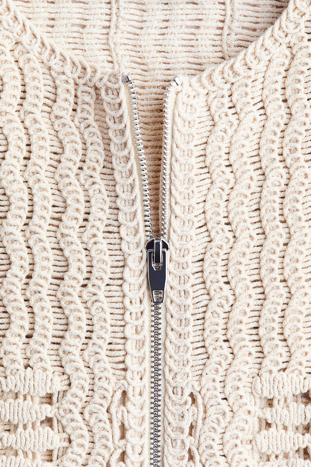 Chaqueta de algod?n efecto crochet - H&m фото 6