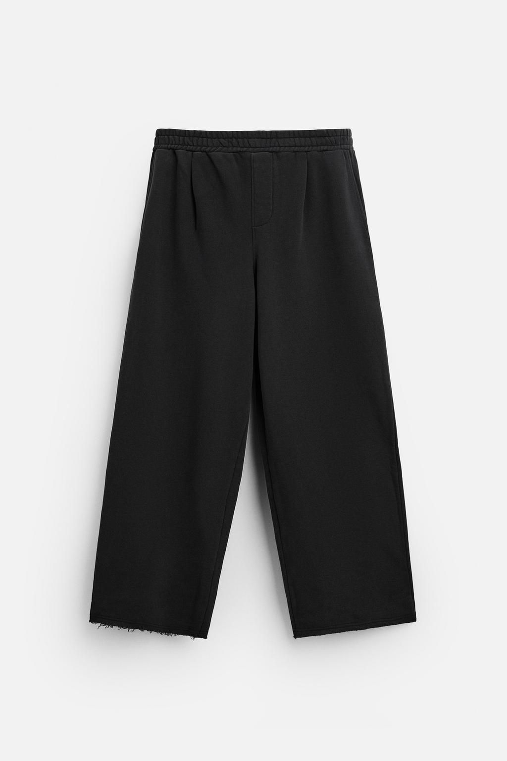 WASHED PLEATED JOGGER TROUSERS - Zara фото 6