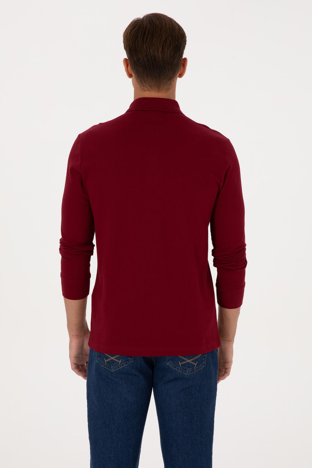 Erkek Bordo Basic Sweatshirt Sepette S_rpriz _ndirim - U.s. polo assn фото 5