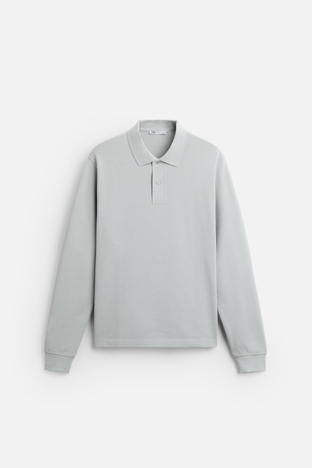 TEXTURED PIQUE POLO SHIRT - Zara фото 6