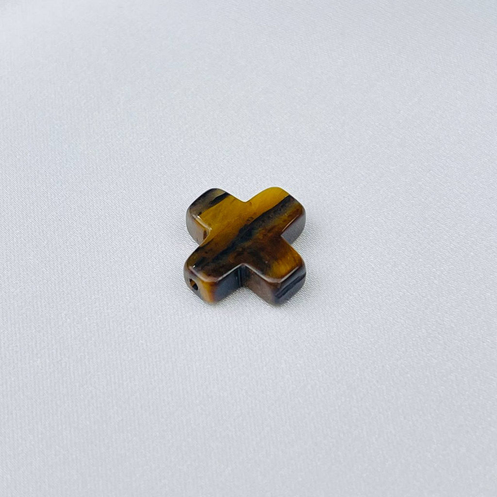 Вставка "Крест" из Тигрового глаза (1 шт)