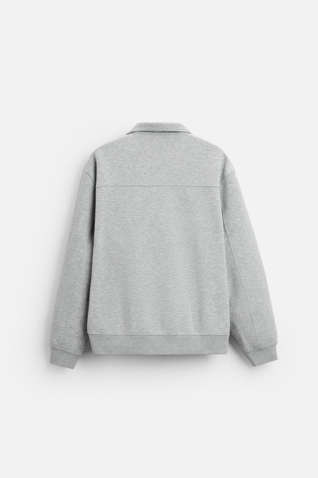 BASIC QUARTER ZIP SWEATSHIRT - Zara фото 16
