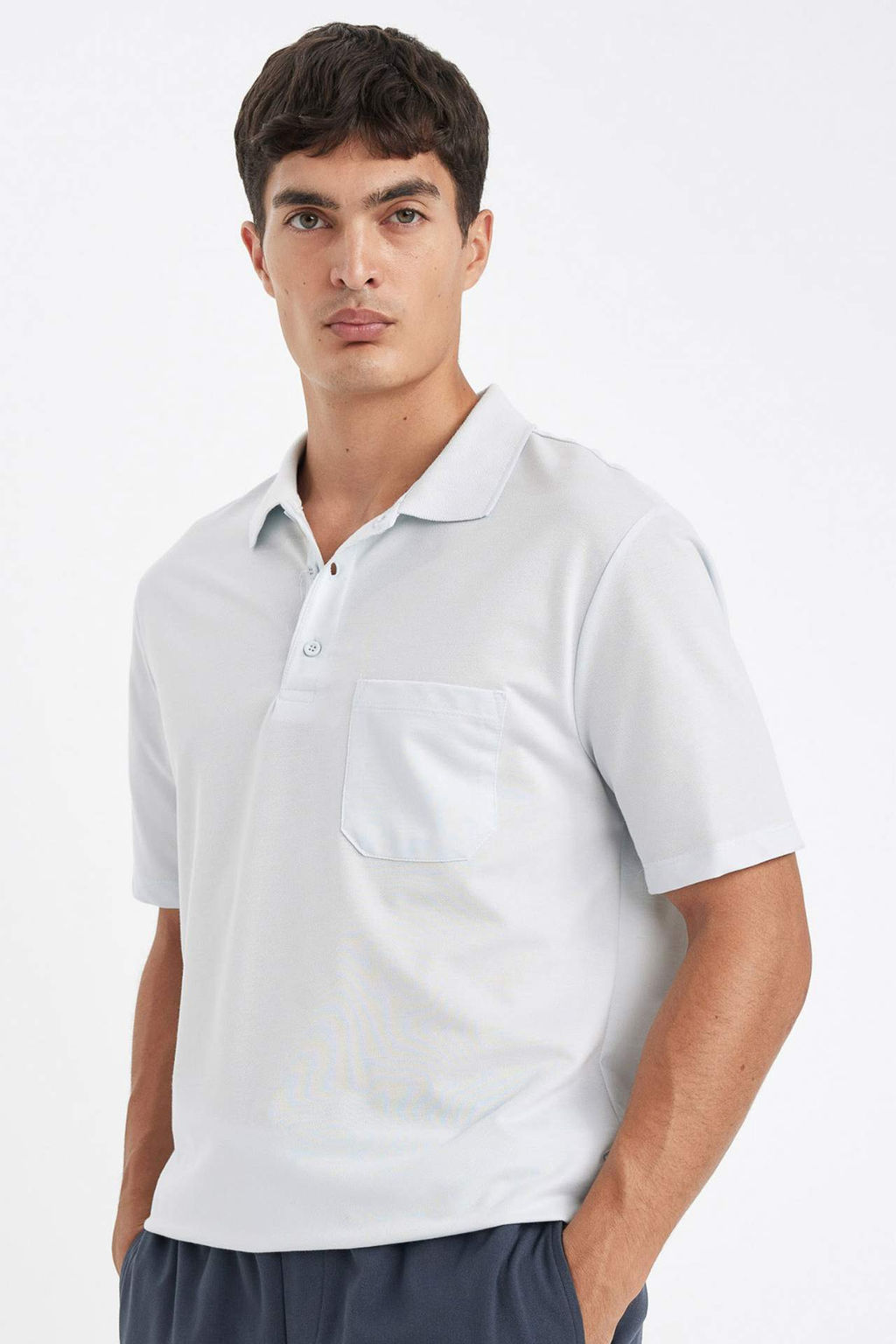 Regular Fit Basic Duz K?sa Kollu Pike Polo Tisort - Defacto фото 7