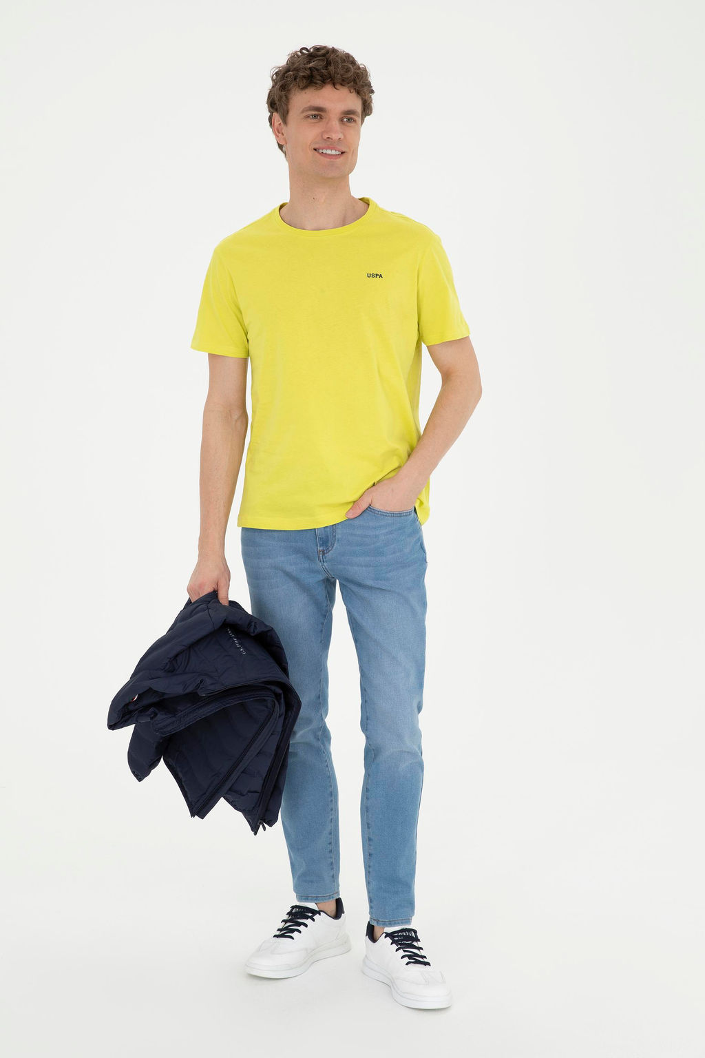 Футболка U.S. Polo Assn фисташкового цвета из хлопка фото 18